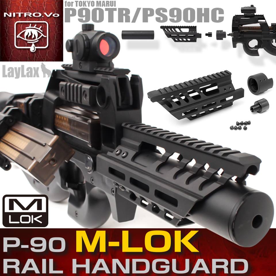 LayLax: front w systemie montażowym M-LOK do replik P90
