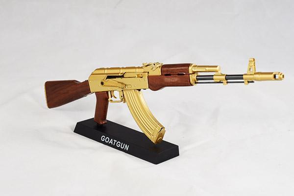 Miniature models of firearms from Goat Gniatuns