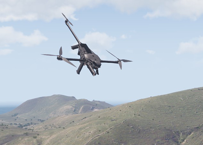 Airborne mini-artillery