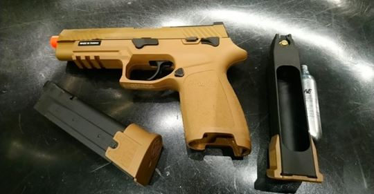 First look at airsoft pistols by SIG SAUER