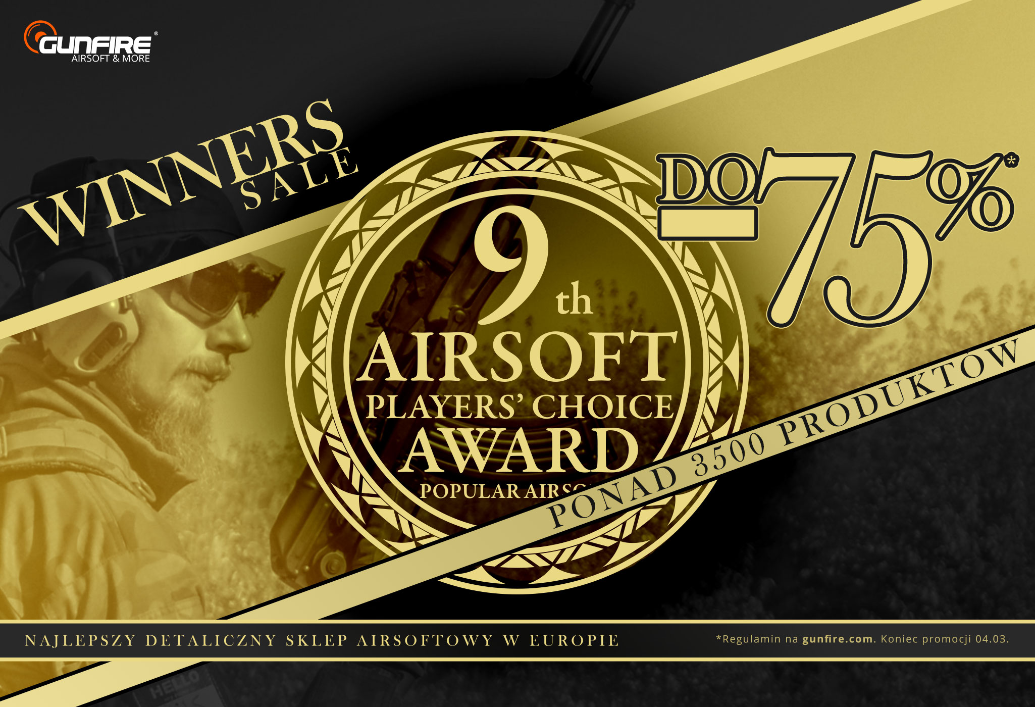 Winners Sale w Gunfire! Ponad 3500 produktów do -75%!