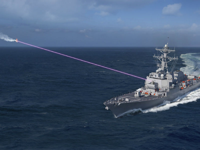 Pomyślne testy nowej broni laserowej US Navy