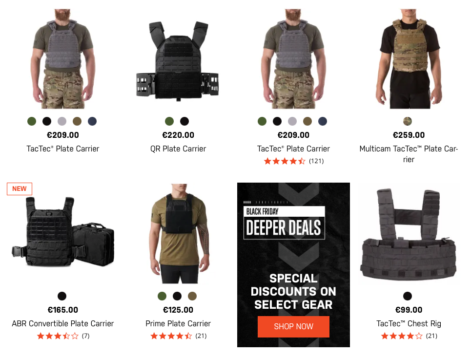 5.11 Tactical Black Friday - Plate Carriers