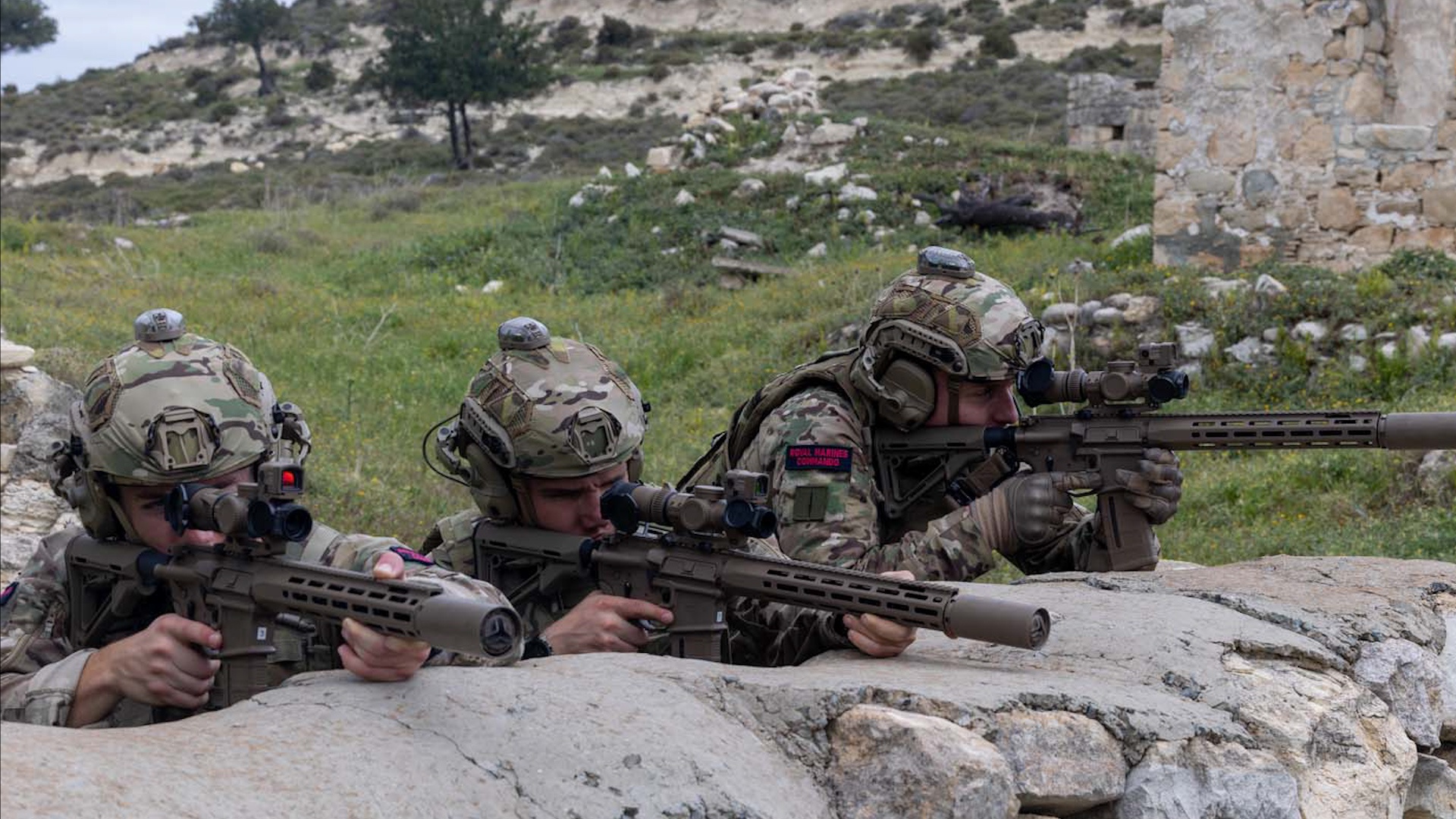 British Marines with KS-1 carbines