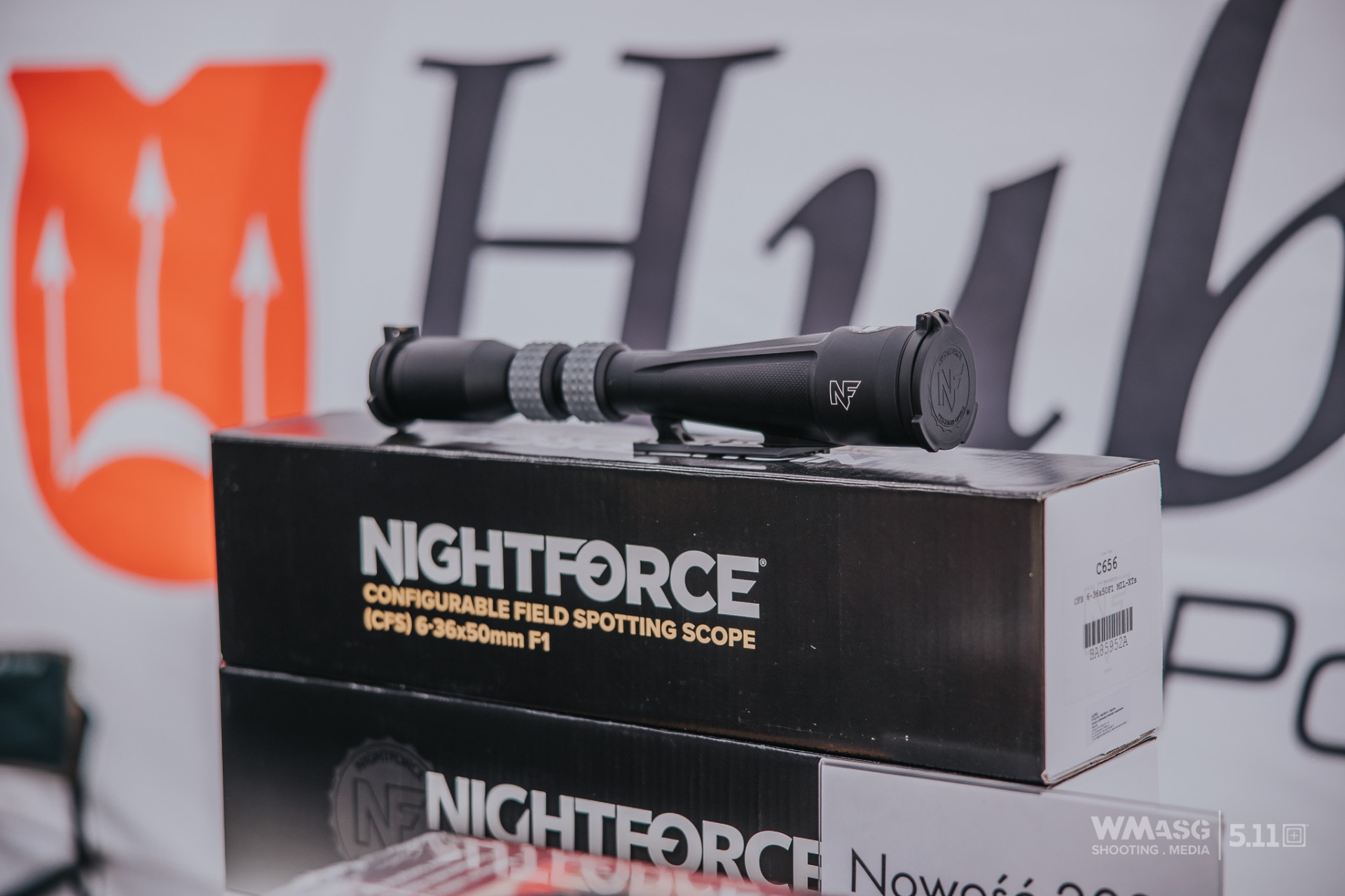 Long Shot 2024 - luneta Nightforce Configurable Field Spotting Scope: 6-36x50mm F1 na stoisku Hubertus Pro Hunting