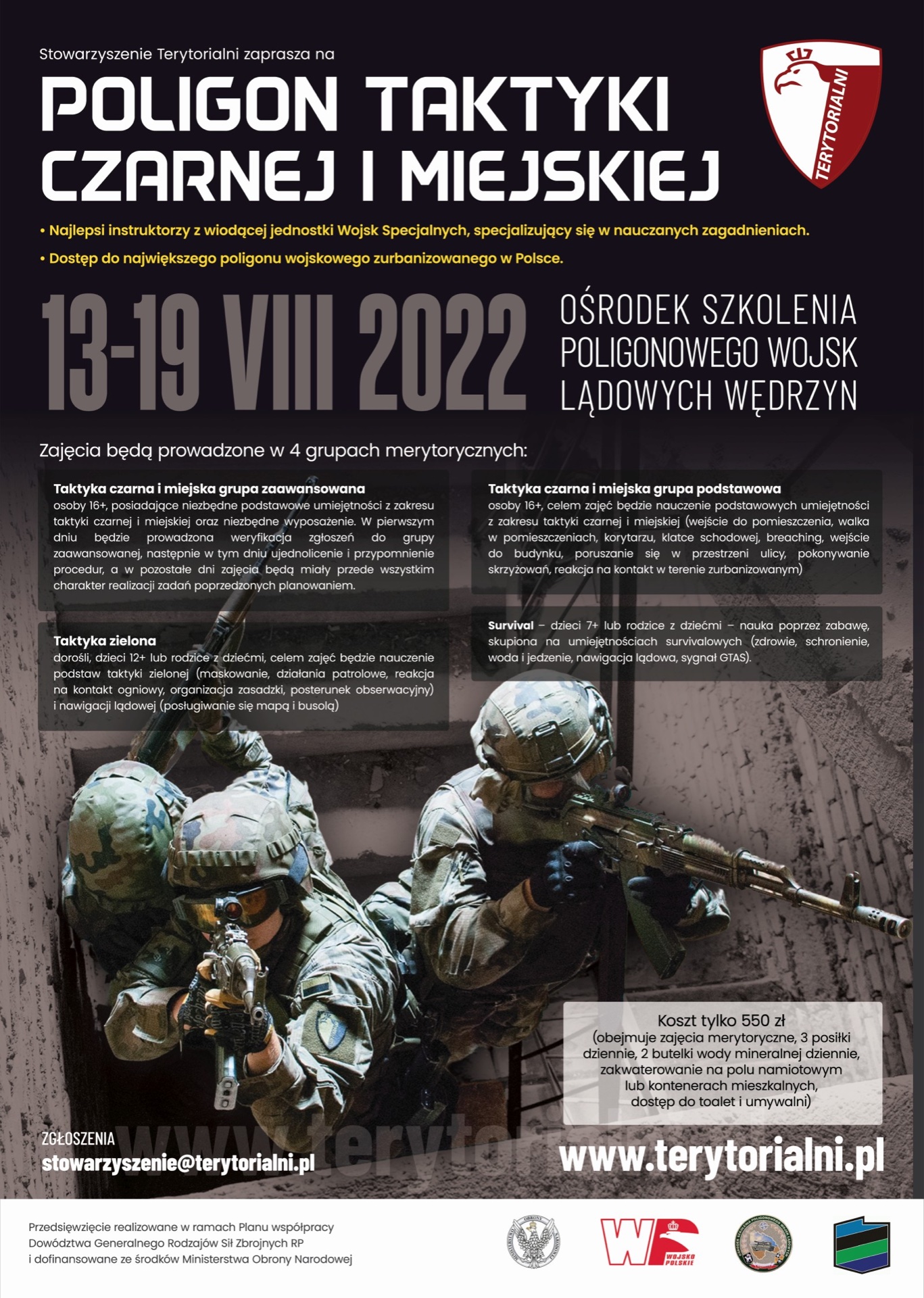 Black, city, green and survival tactics training ground - Wędrzyn August 13-19, 2022.