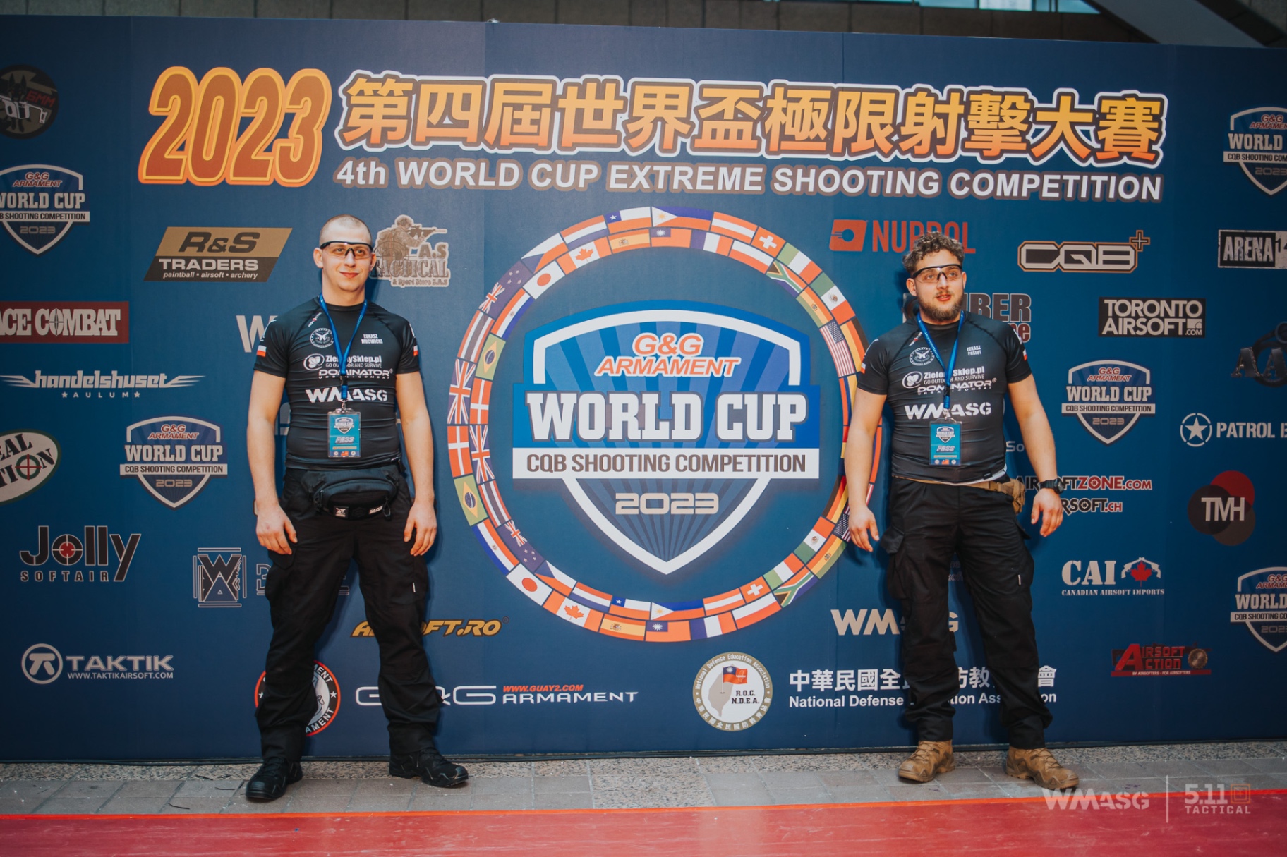 Łukasz Mućwicki i Łukasz Pasiut podczas G&G World Cup CQB Shooting Competition
