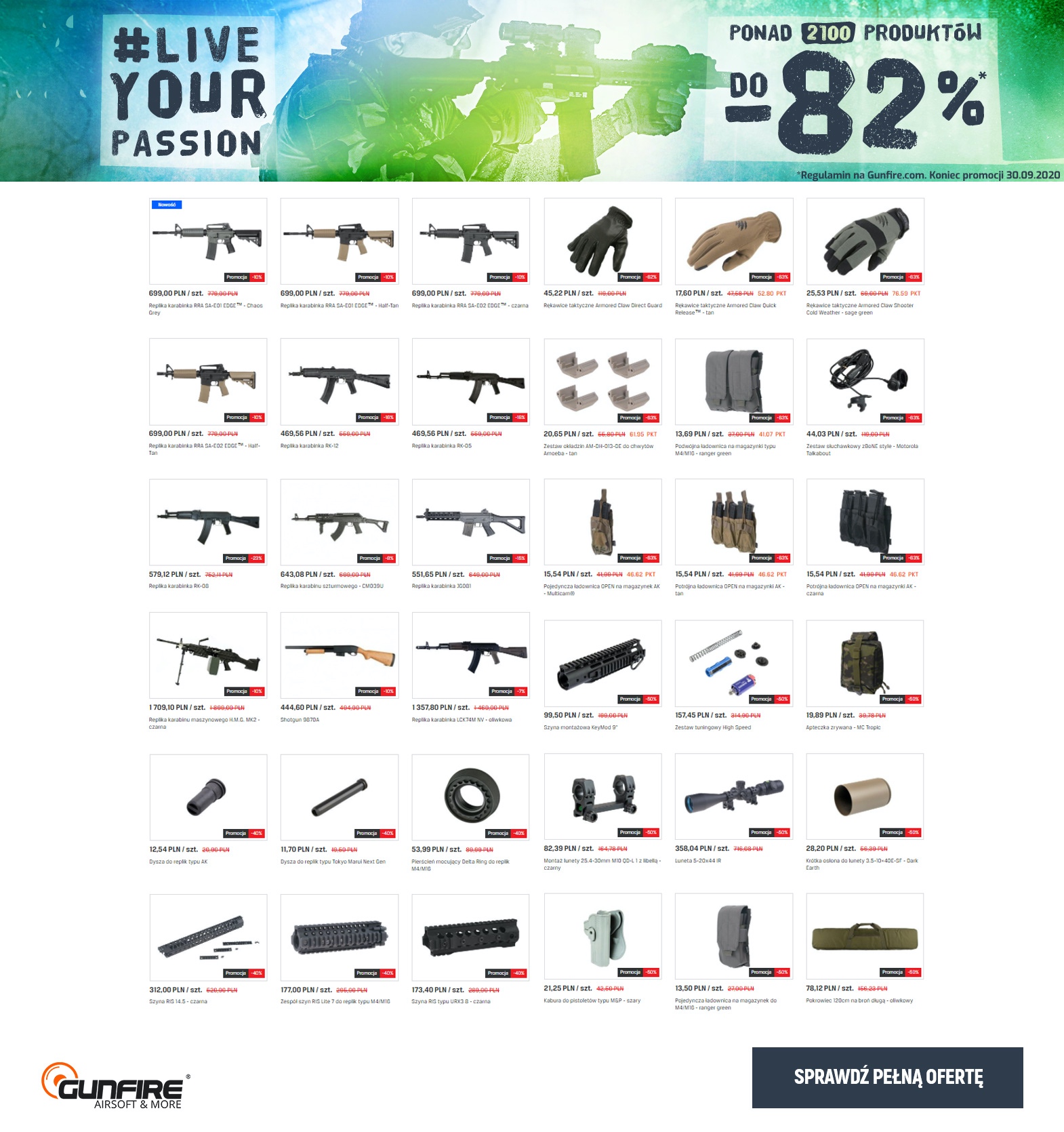 Rozwijaj pasje z Gunfire i oszczędzaj! Nawet do -82%!