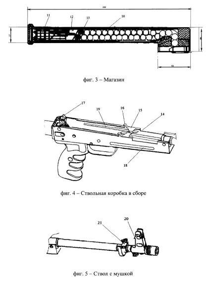 Patent of the new submachine gun