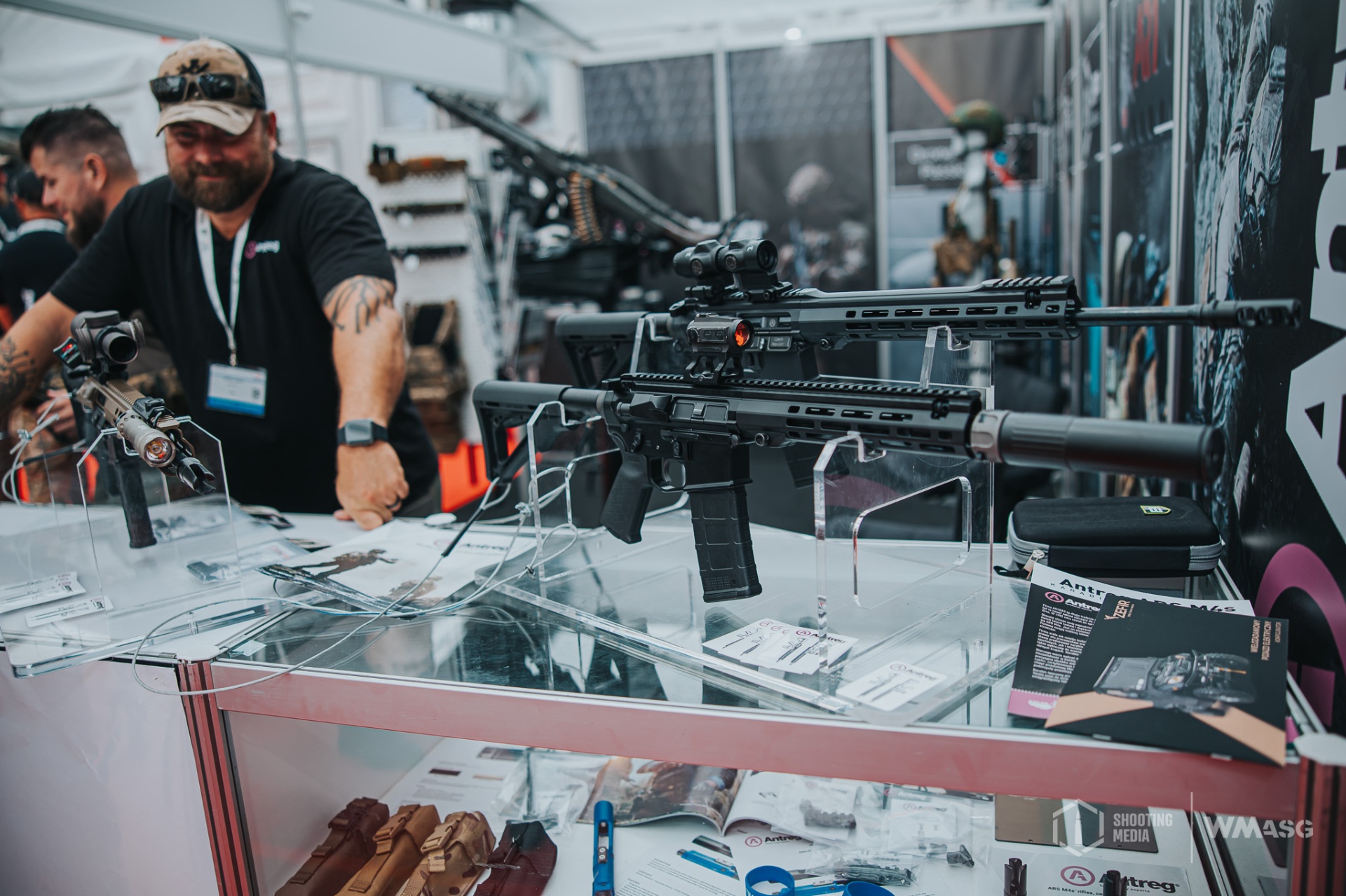 ARS M4s rifles at the MSPO trade fair