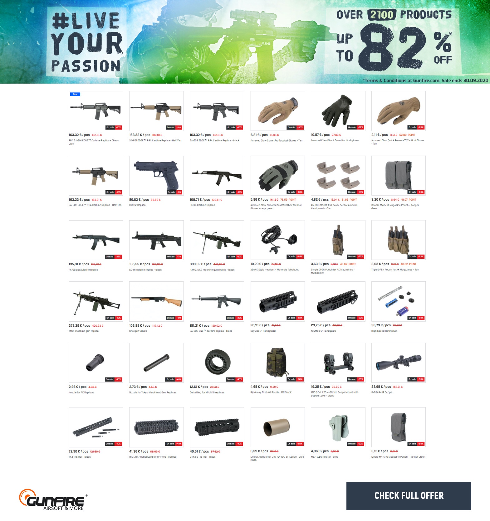 Develop your passion with Gunfire and save! Even up to -82%!