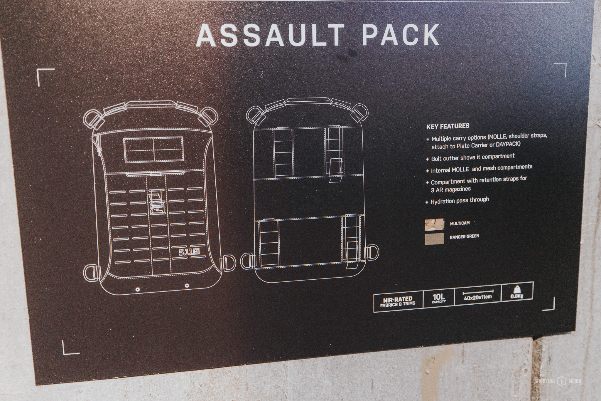 5.11 V.XI Assault Pack during EnforceTac 2026