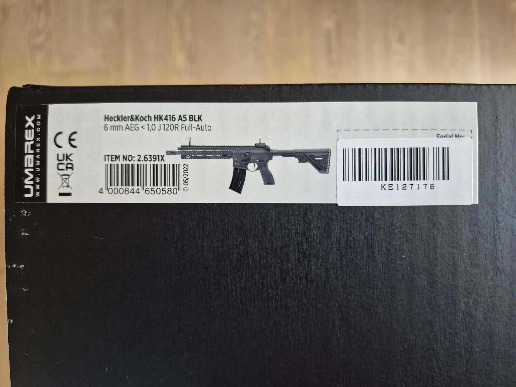 HK416a5 VFC Umarex AEG fabrycznie nowy z rachunkiem
