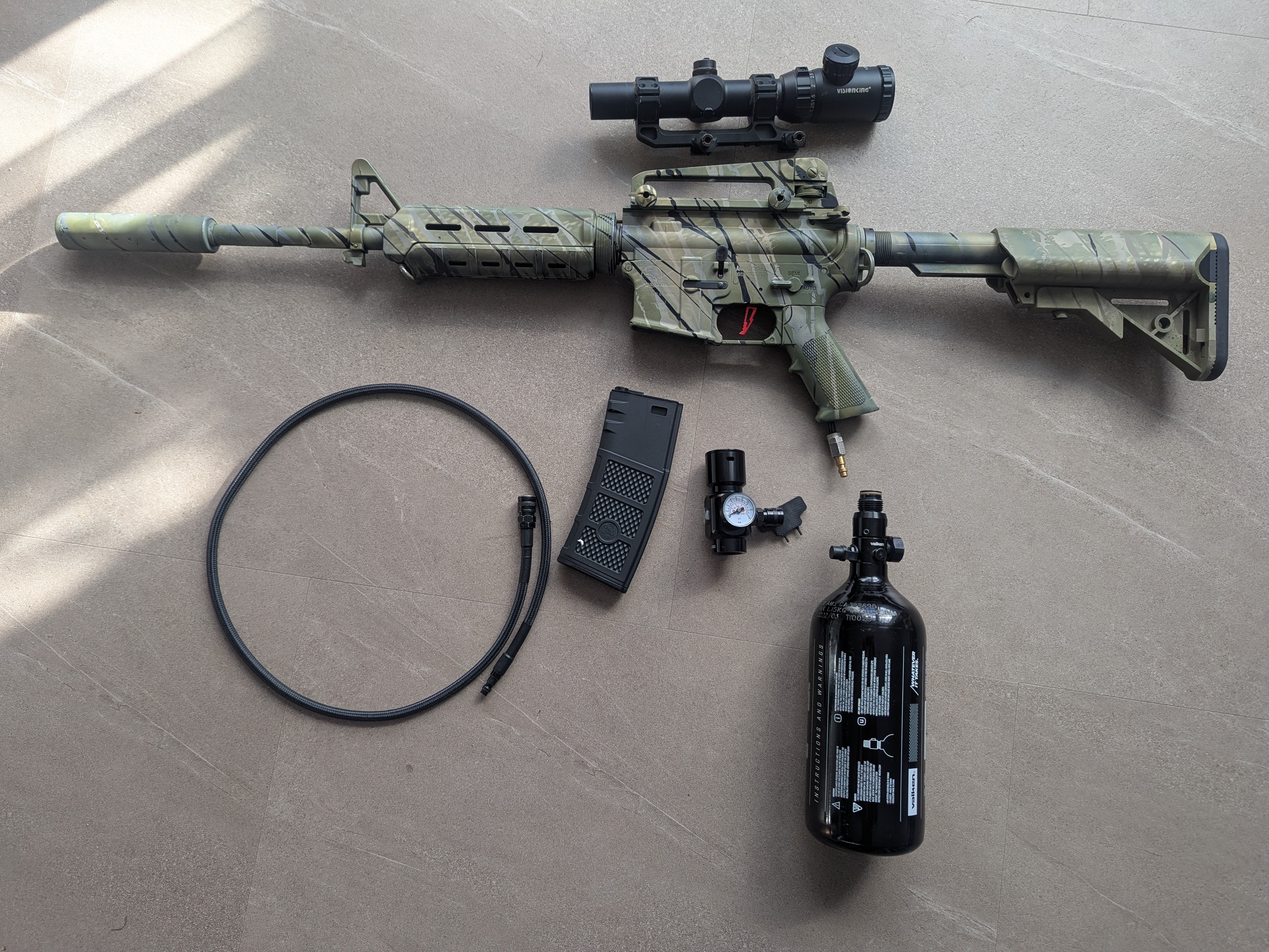 Karabin HPA M15A4 ASG DMR Mancraft - kompletny zestaw M4