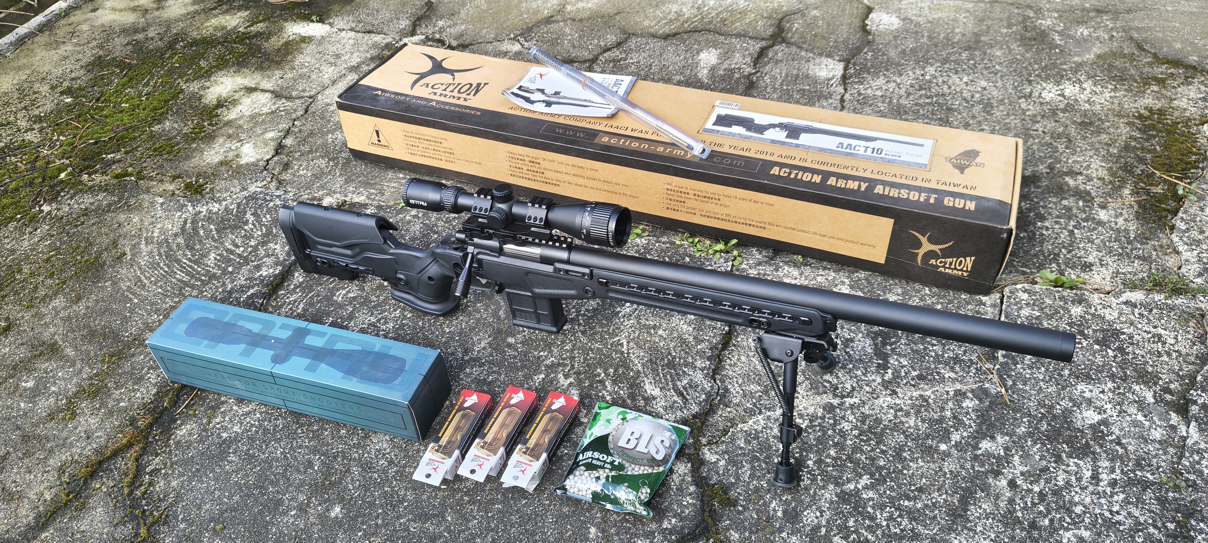 Action Army AAC T10-S by Dexter, NOWA, zestaw, system VSR