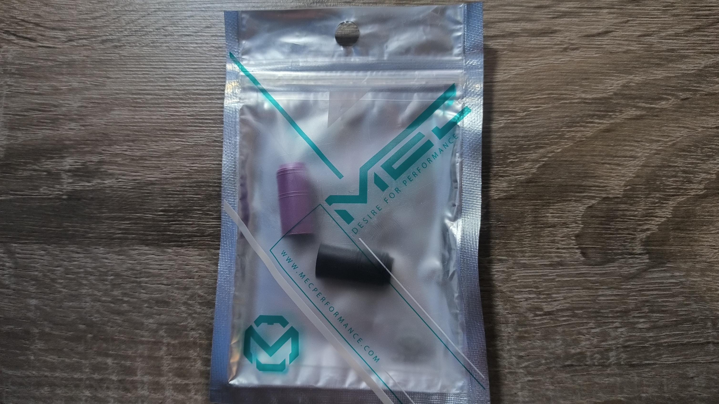 Zestaw 2 gumek Hop-Up PTS/MEC do replik AEG - Black i Purple