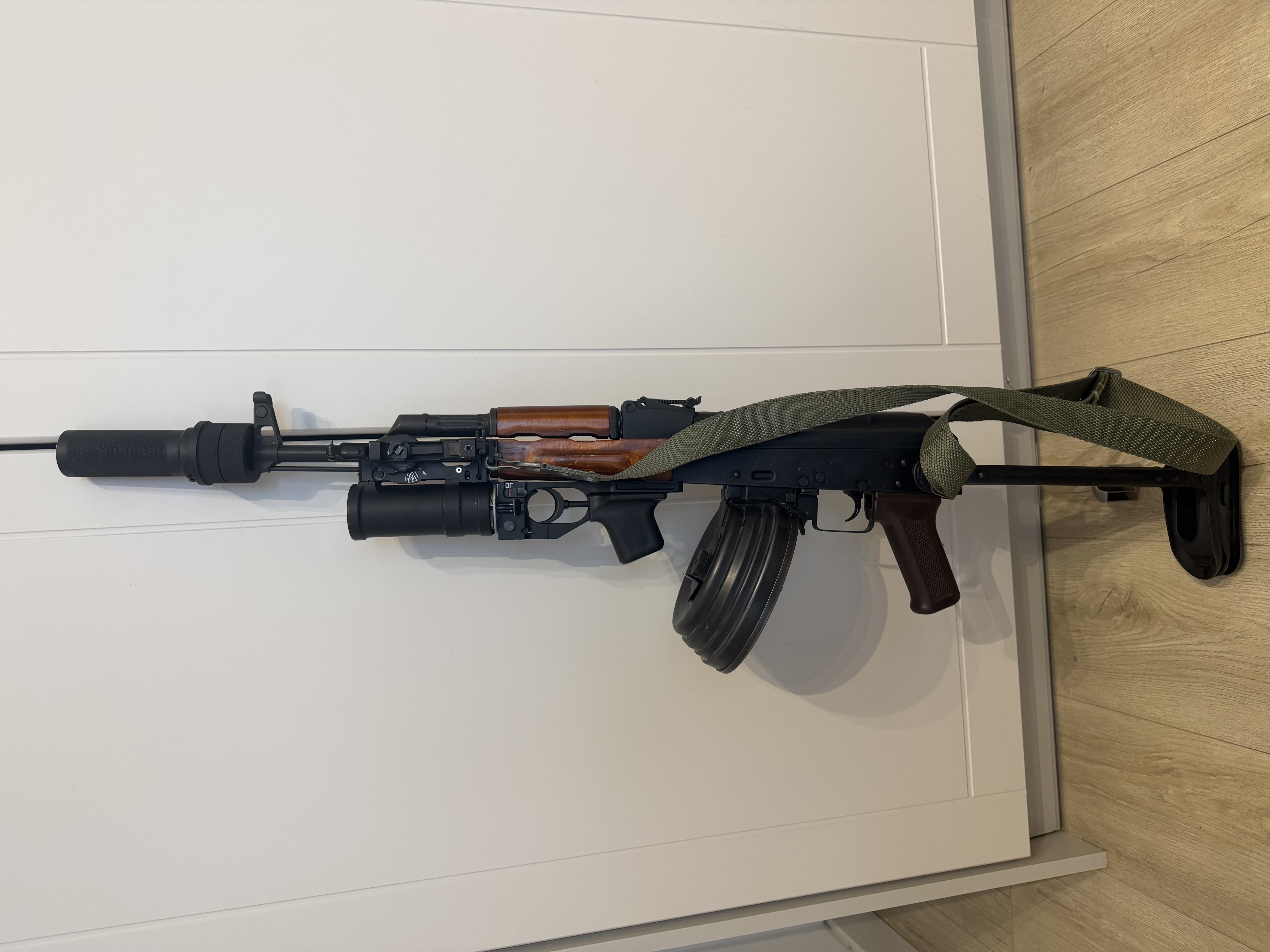Zestaw Airsoft LCT AKMS, GP-25