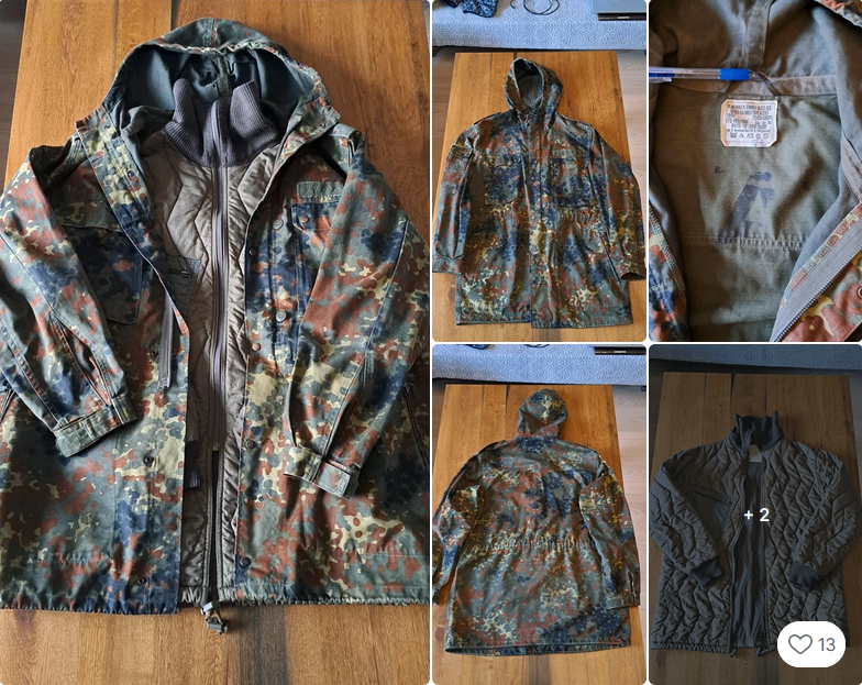 Parka Flecktarn z ocieplaczem ORYGINAŁ
