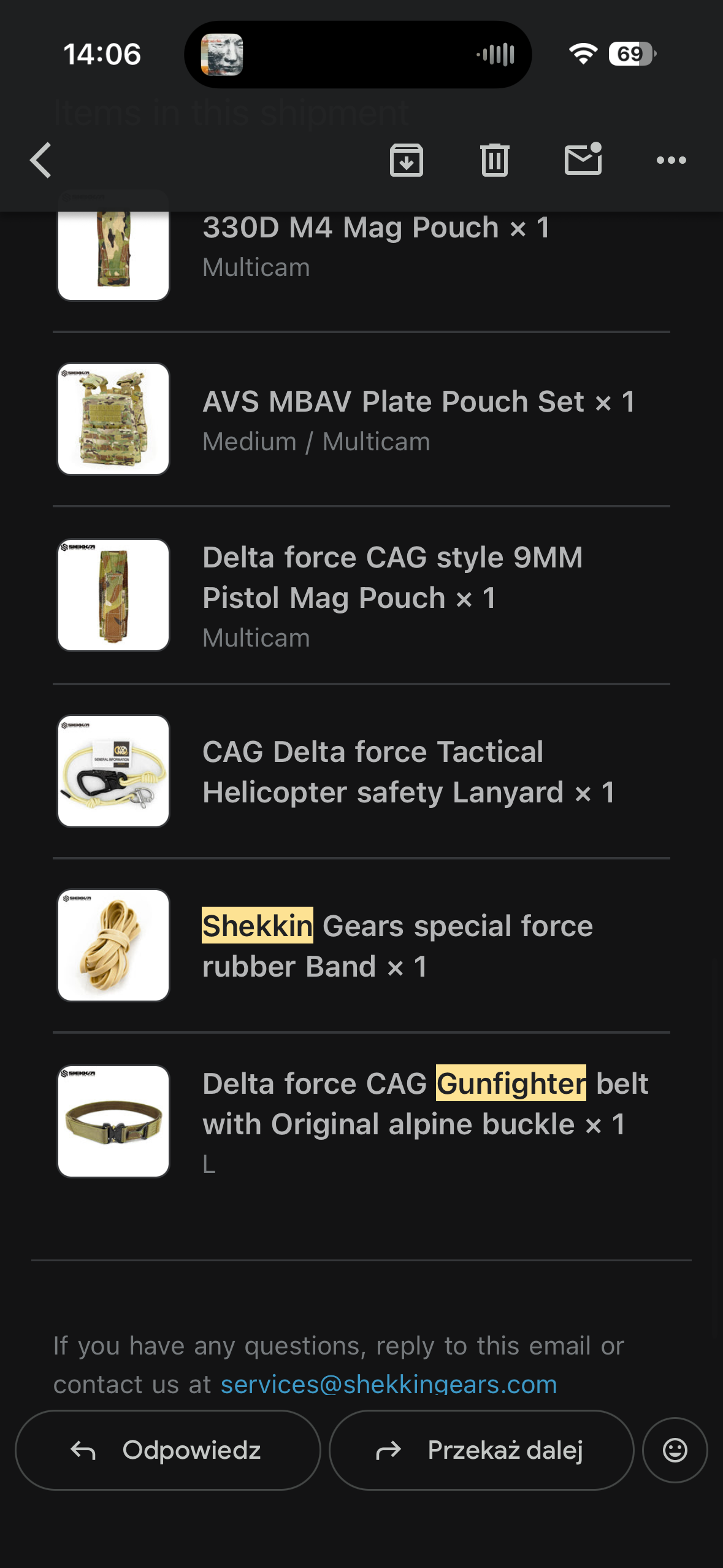 Tyr gunfighter pas large delta CAG shekkin gear klamra alpine ferro Crye