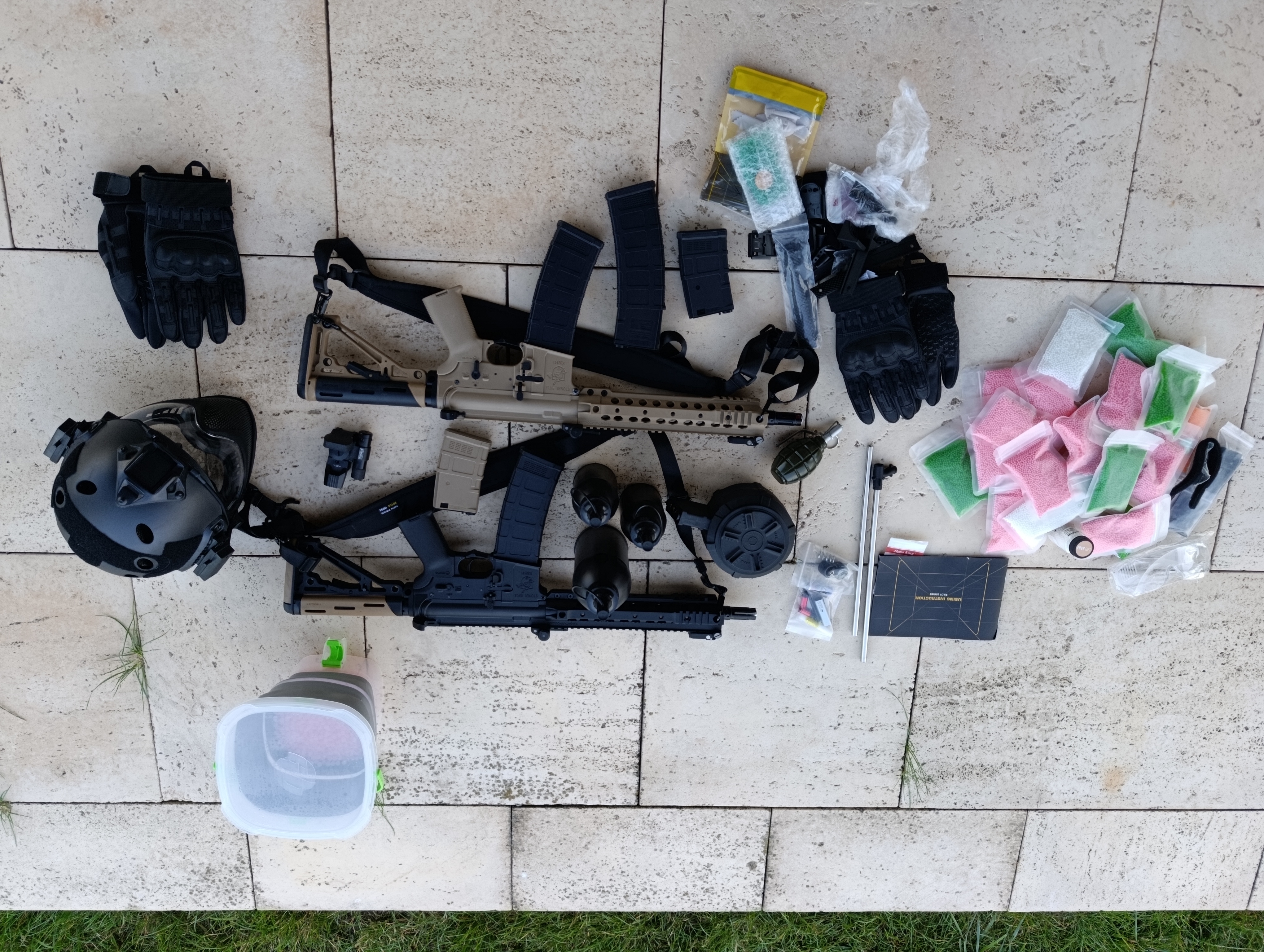 2 Karabiny na kulki żelowe gel blasters najwyższej jakości meta gearbox