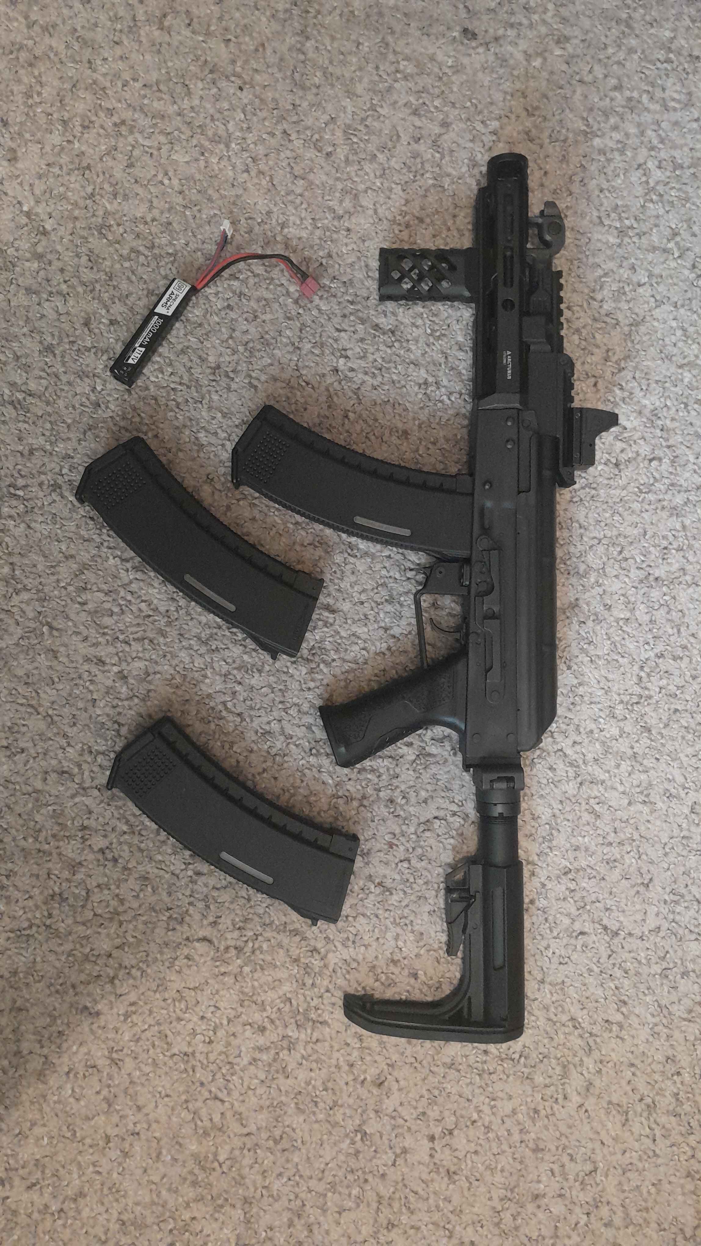 Karabinek ASG Arcturus Tactical AK MOD1 PDW 3 magazynki + bateria lipo