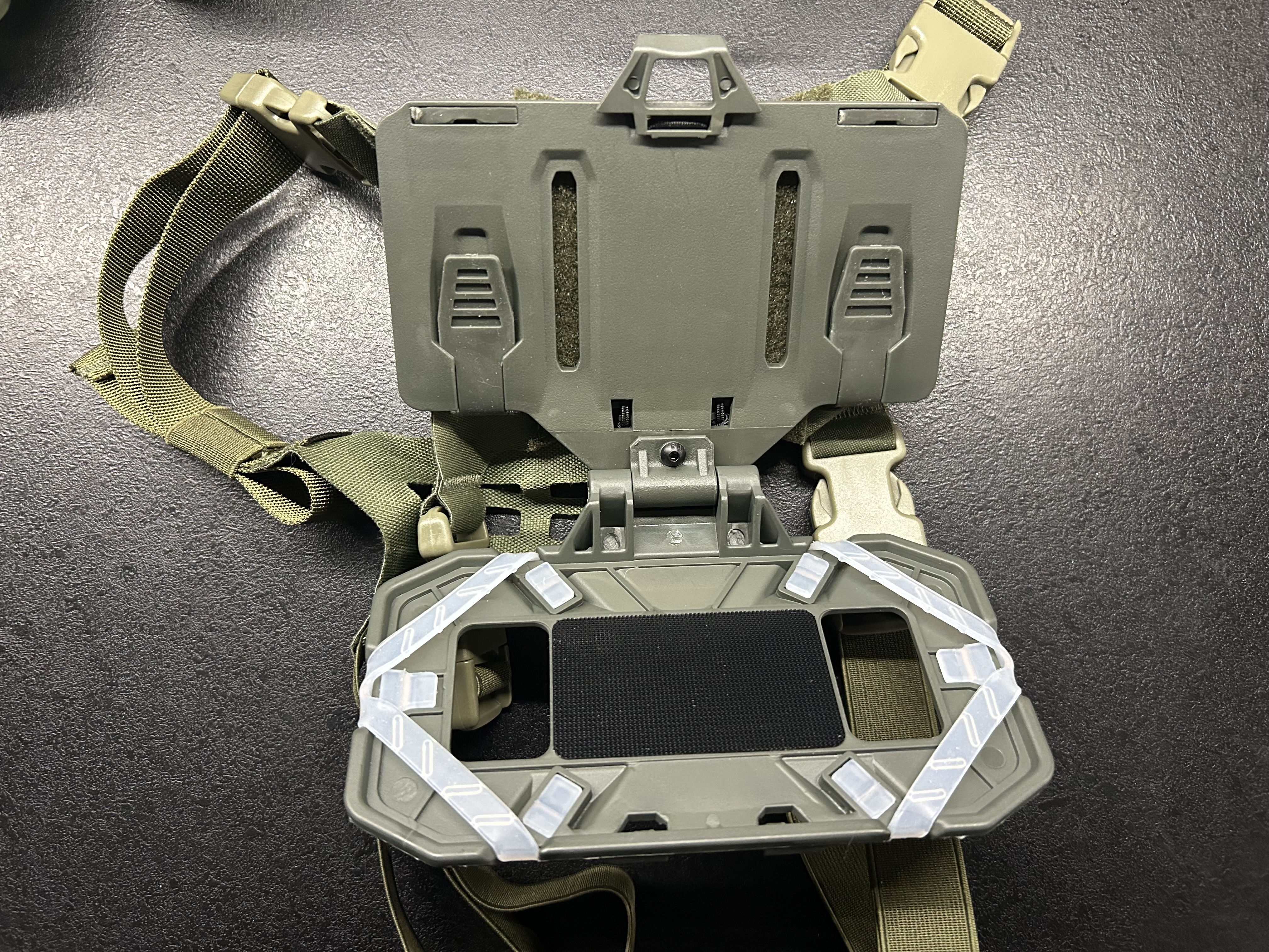 Uchwyt na telefon ASG trekking motor rowerowy chest rig kamizelka molle