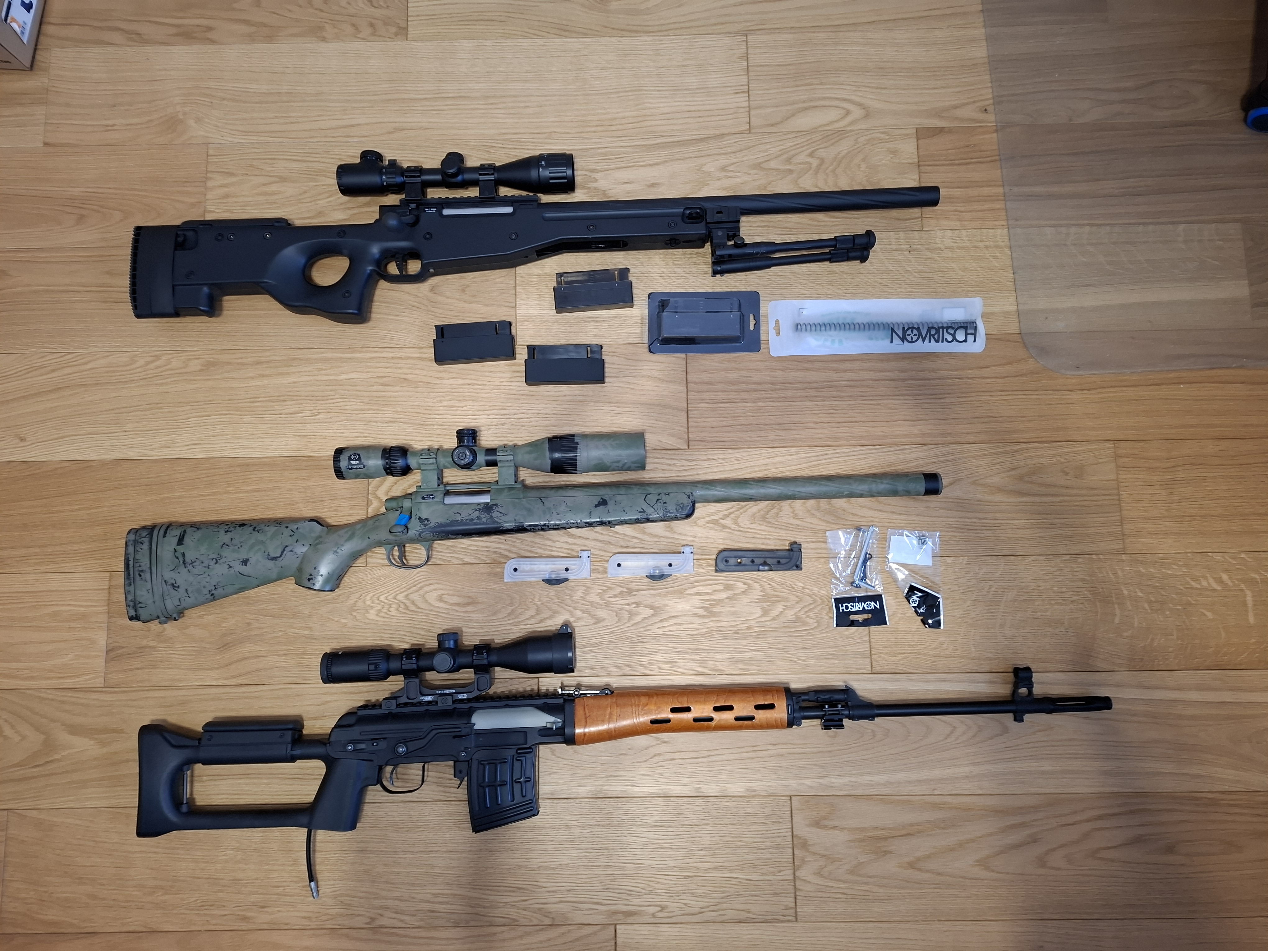 Sprzedam 3 repliki Snajperskie/2x Novritsch/ SWD HPA