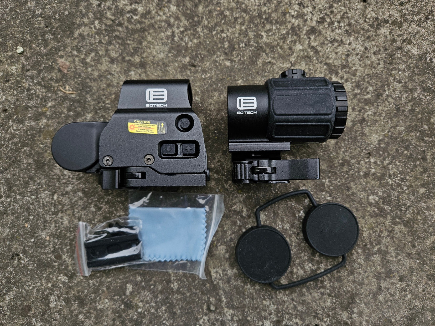 Replika Eotech ET558 + magnifier G43 oznaczenia stand bdb