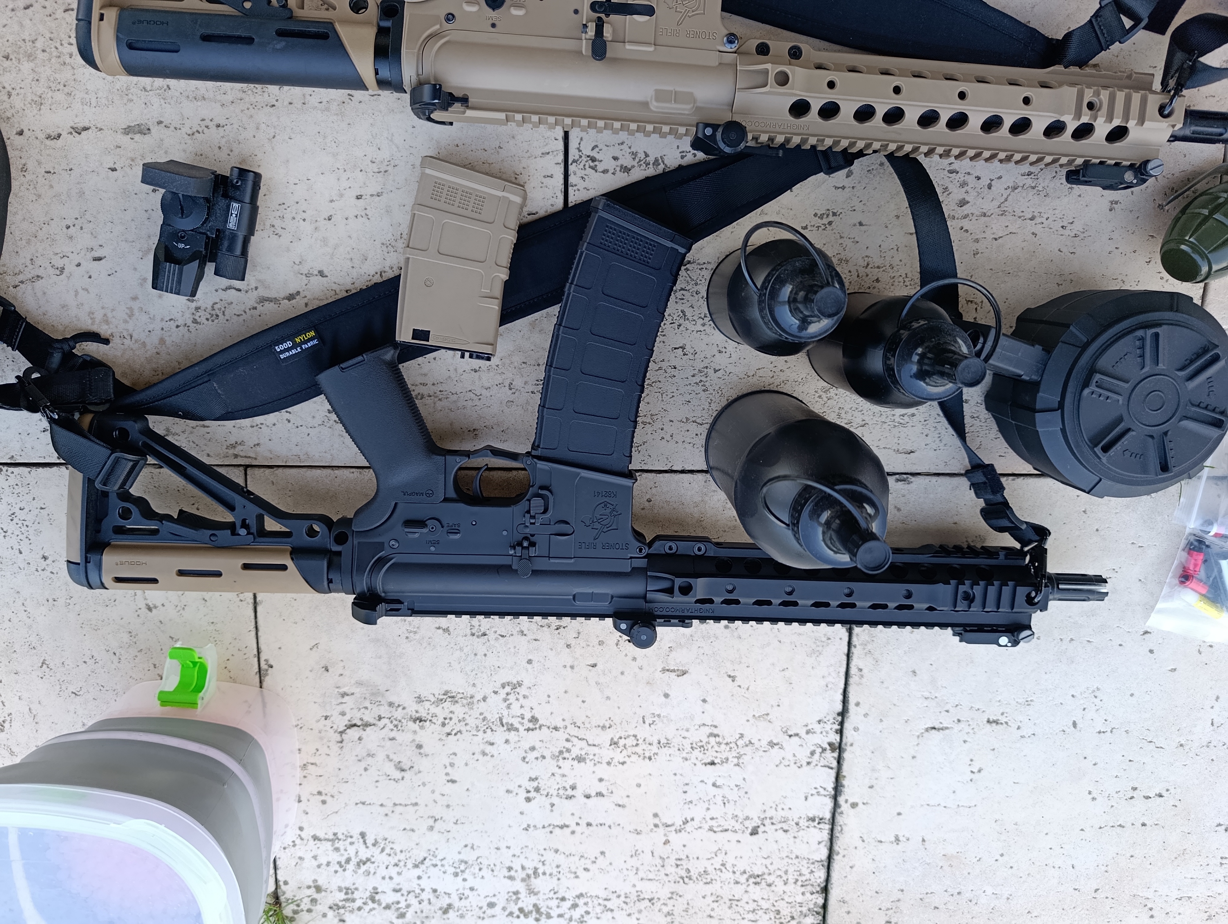 2 Karabiny na kulki żelowe gel blasters najwyższej jakości meta gearbox