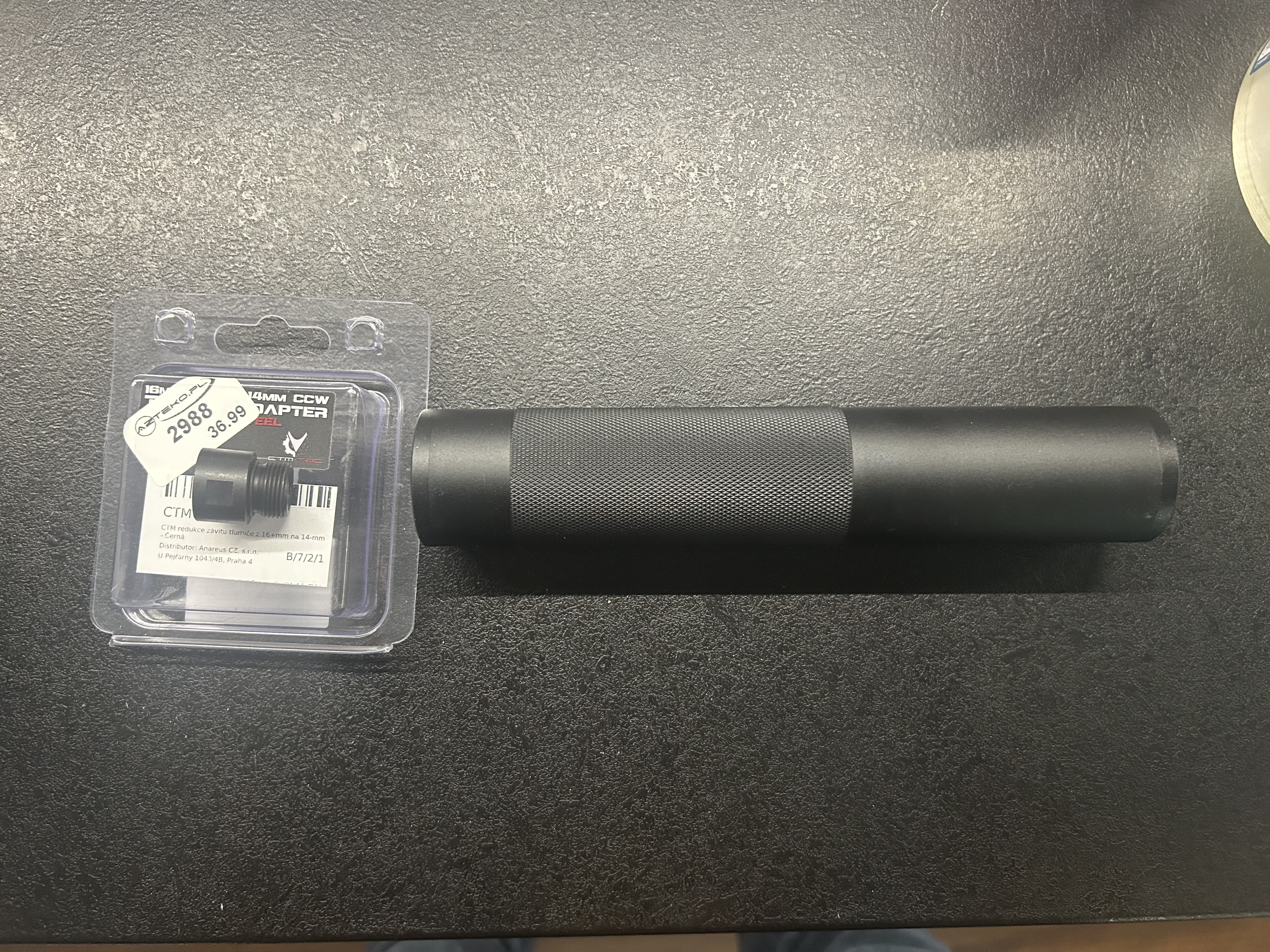 Adapter tłumika 14 mm 16 mm CW tłumik mk23 USP Tactical SSX23