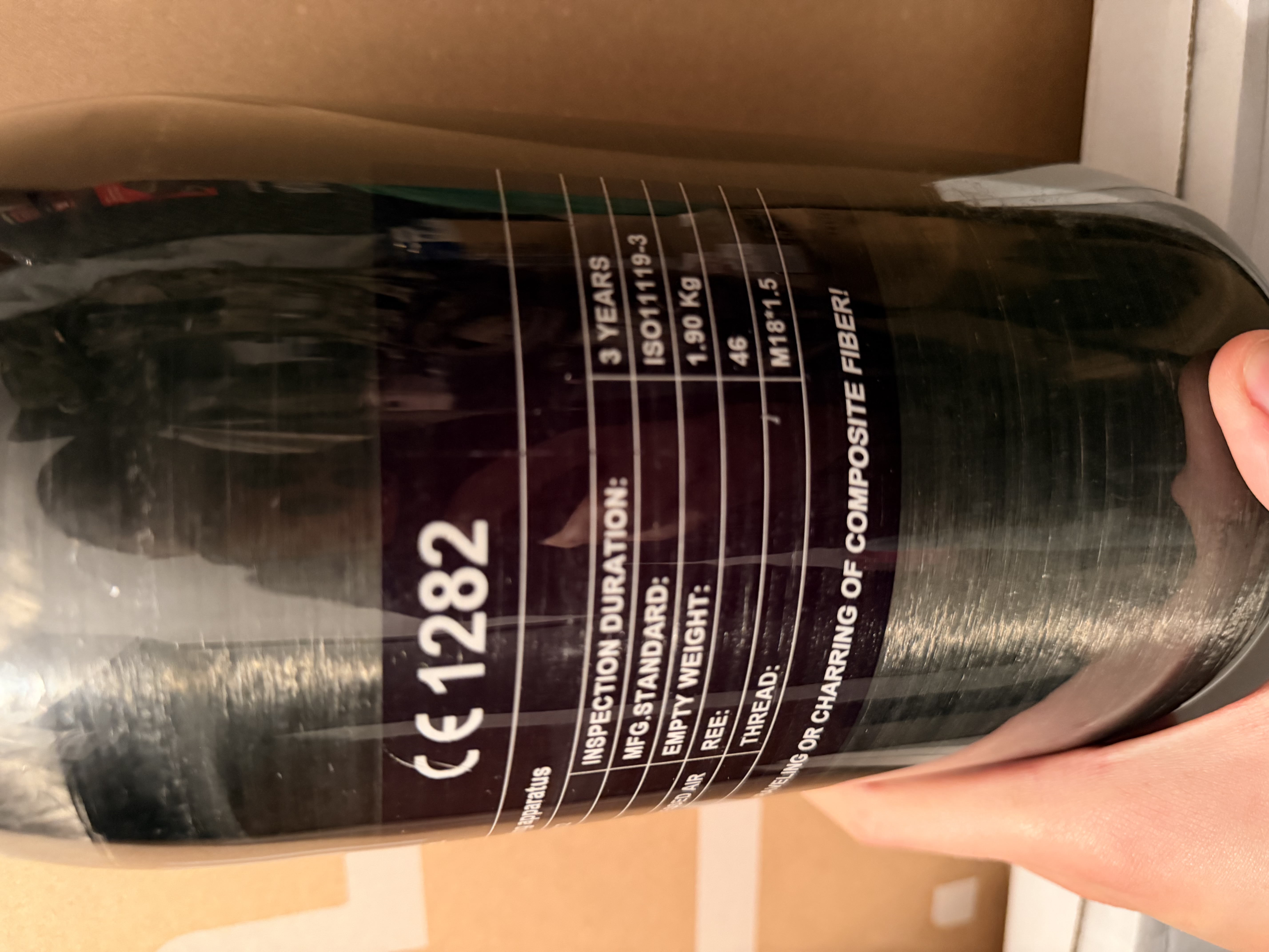 Butla kompozytowa/kevlarowa 300/450bar 2.7L