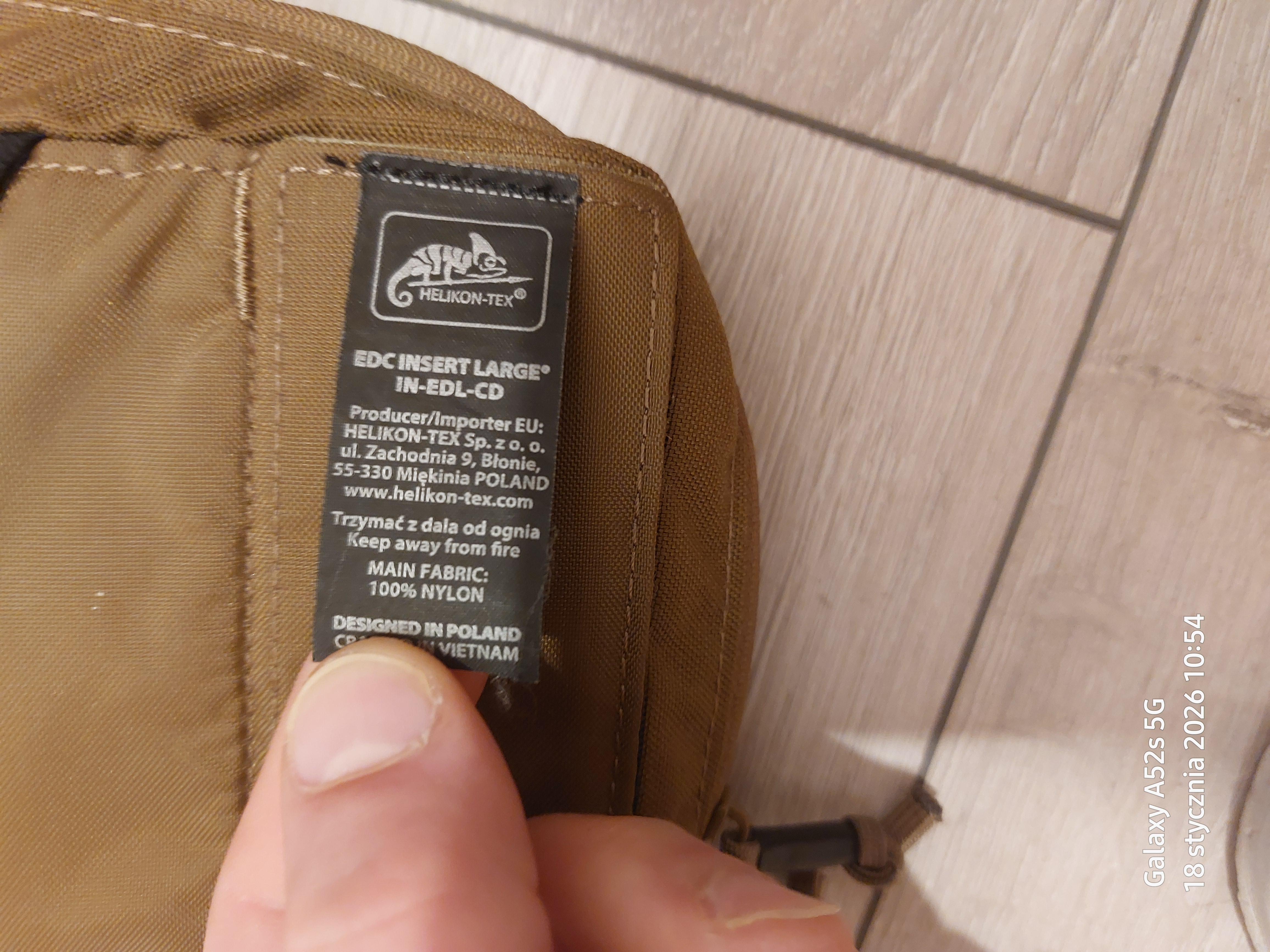 Sprzedam Plecak Helikon EDC Cordura oraz kieszen Helikon Insert EDC Large.w kolorze coyot.