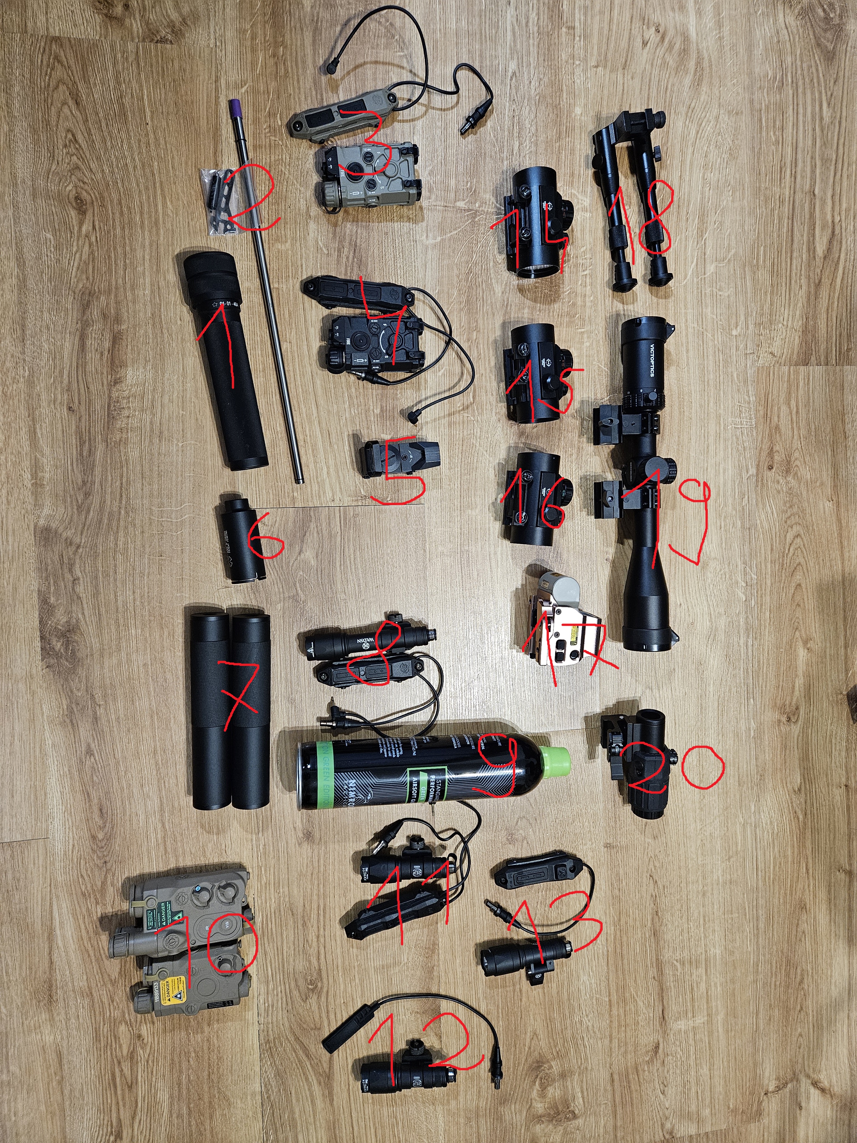 Czyszczenie szafy, peq 15, wadsn, mws tokyo marui, ak, m4 ar15, kolimator, luneta