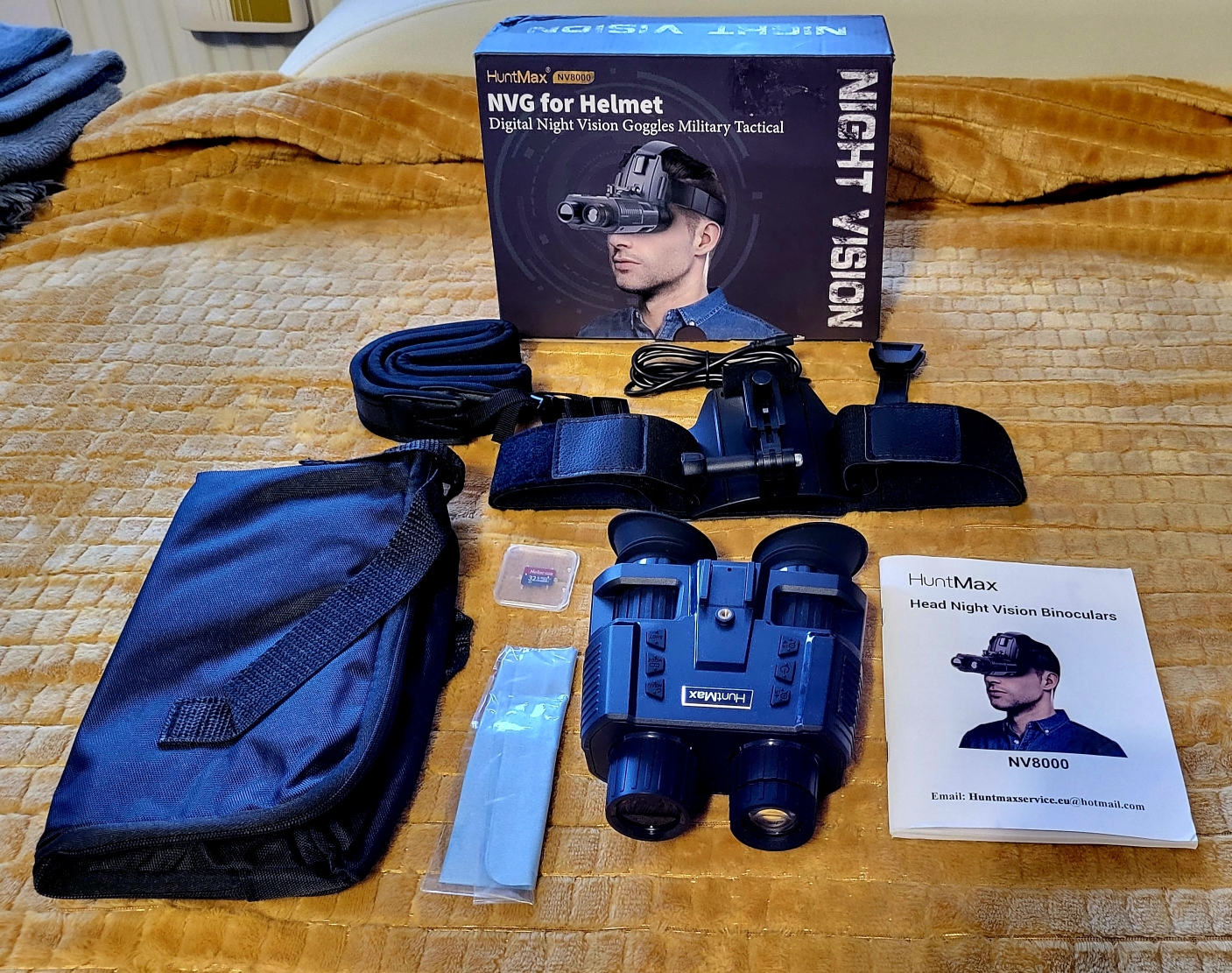 !OSTATNIE GODZINY LICYTACJI! NOKTOWIZOR, LORNETKA NOKTOWIZYJNA HUNTMAX NV8000 (MONTAŻ, IR)