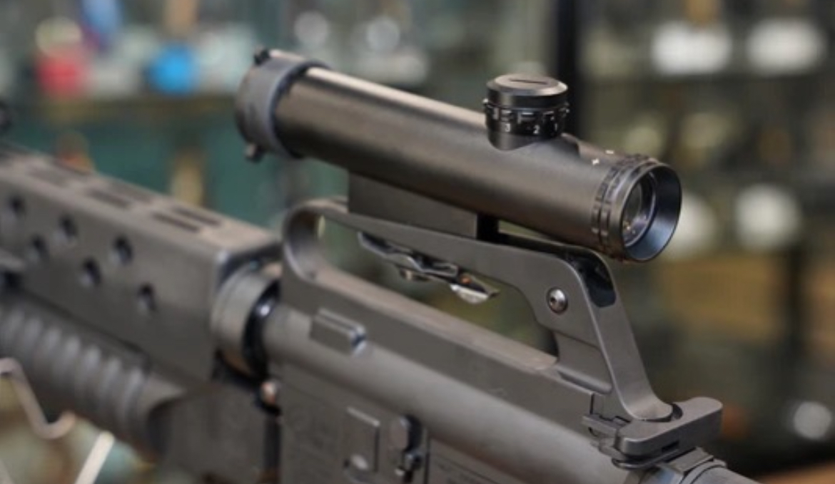 Luneta 4x20 retro ACOG AR15 Colt mp5 G3 RIS zamiana na kolimator Aimpoint