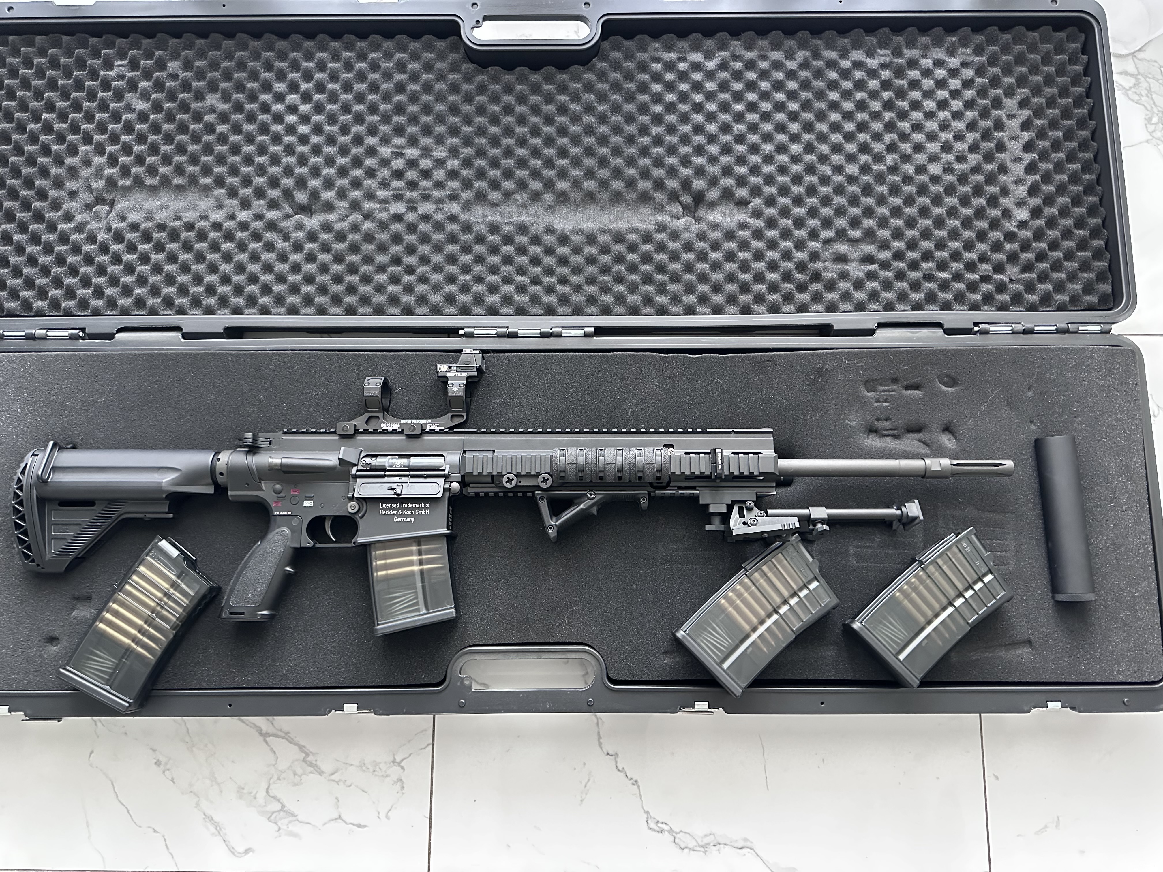 HK417 Sniper V2 Umarex/VFC HK Licensed + dodatki, nieużywany