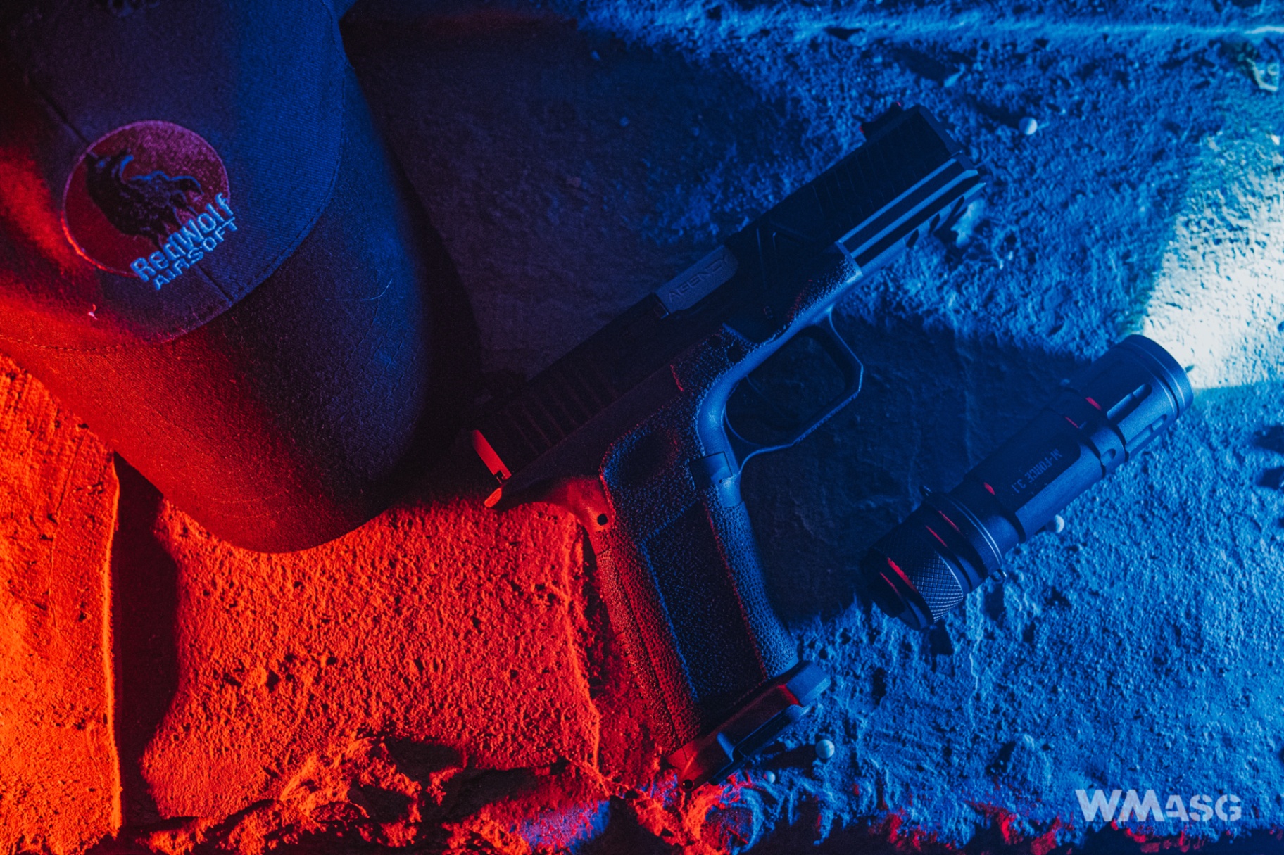 RedWolf Airsofy Agency Arms EXA w plenerze