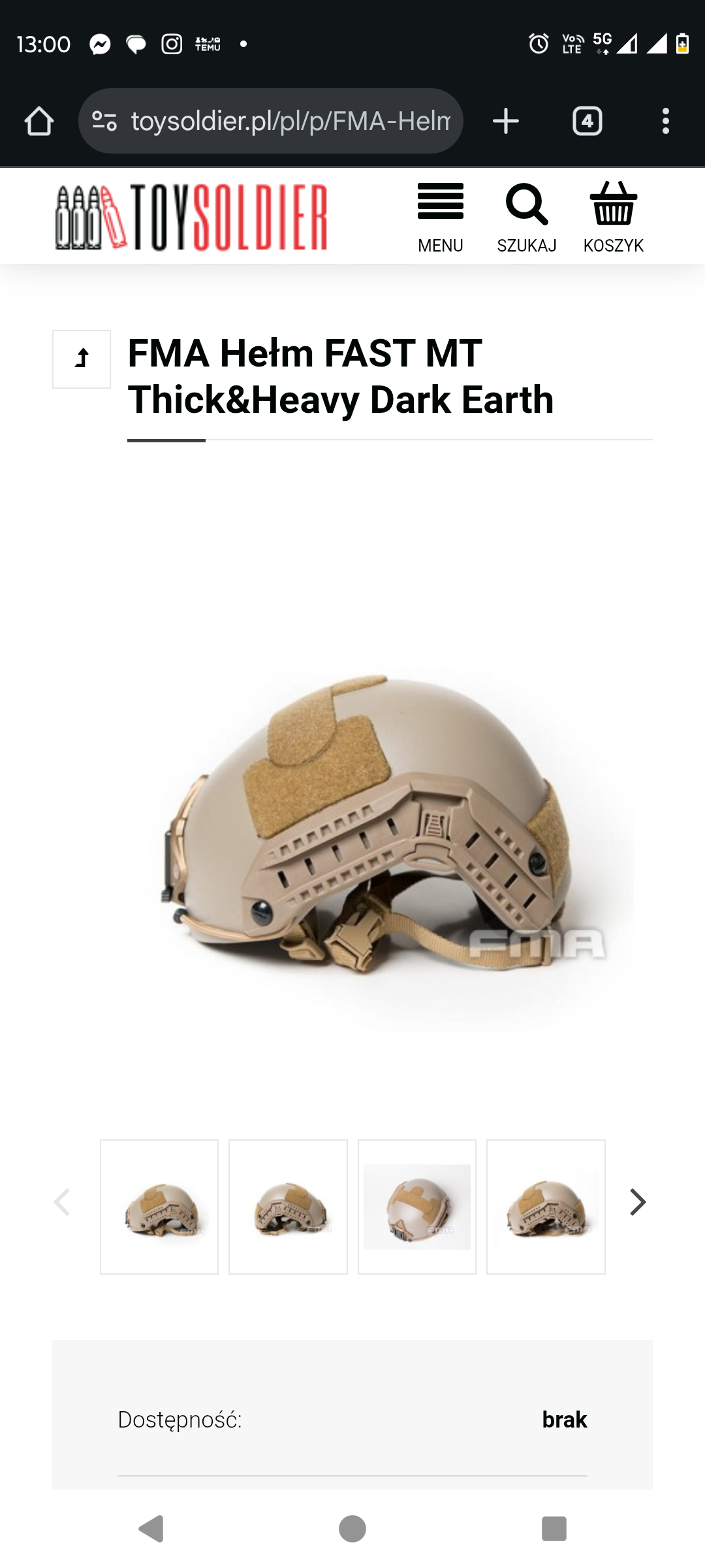 Kupię hełm maritime tan/coyote