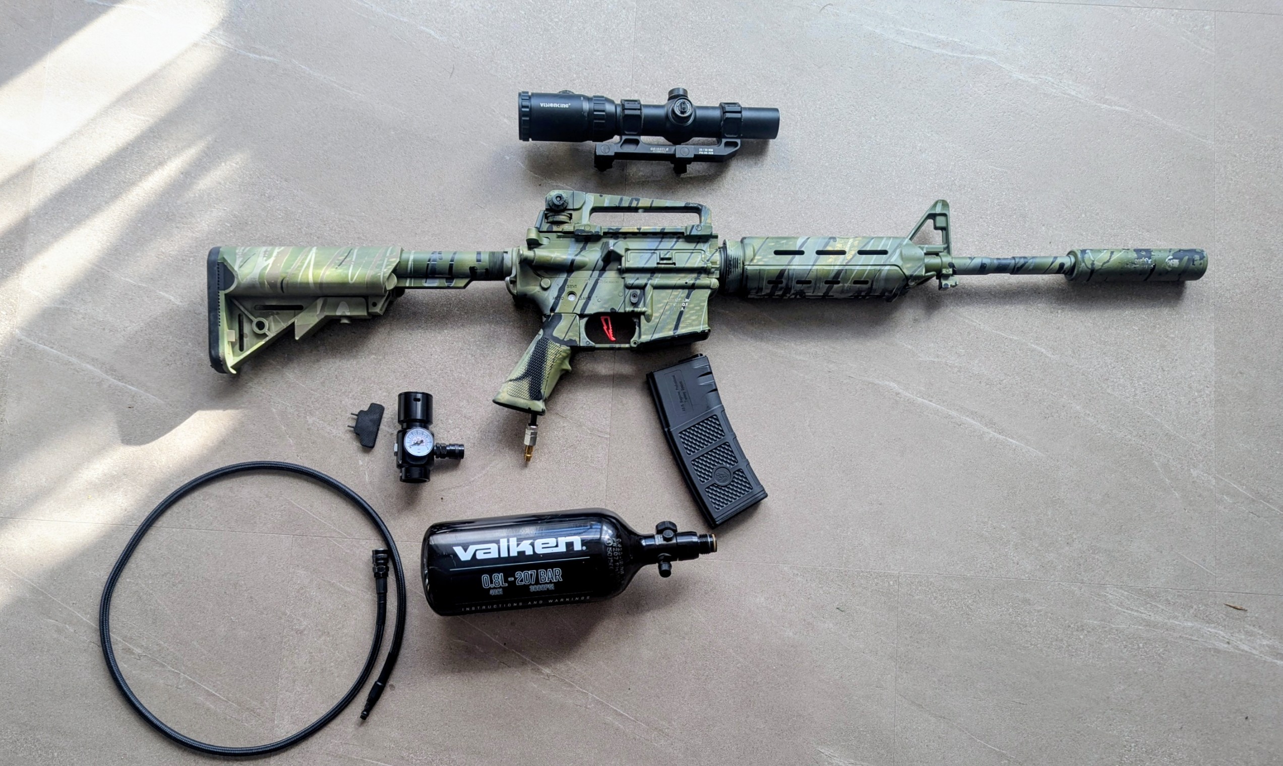 Karabin HPA M15A4 ASG DMR Mancraft - kompletny zestaw M4