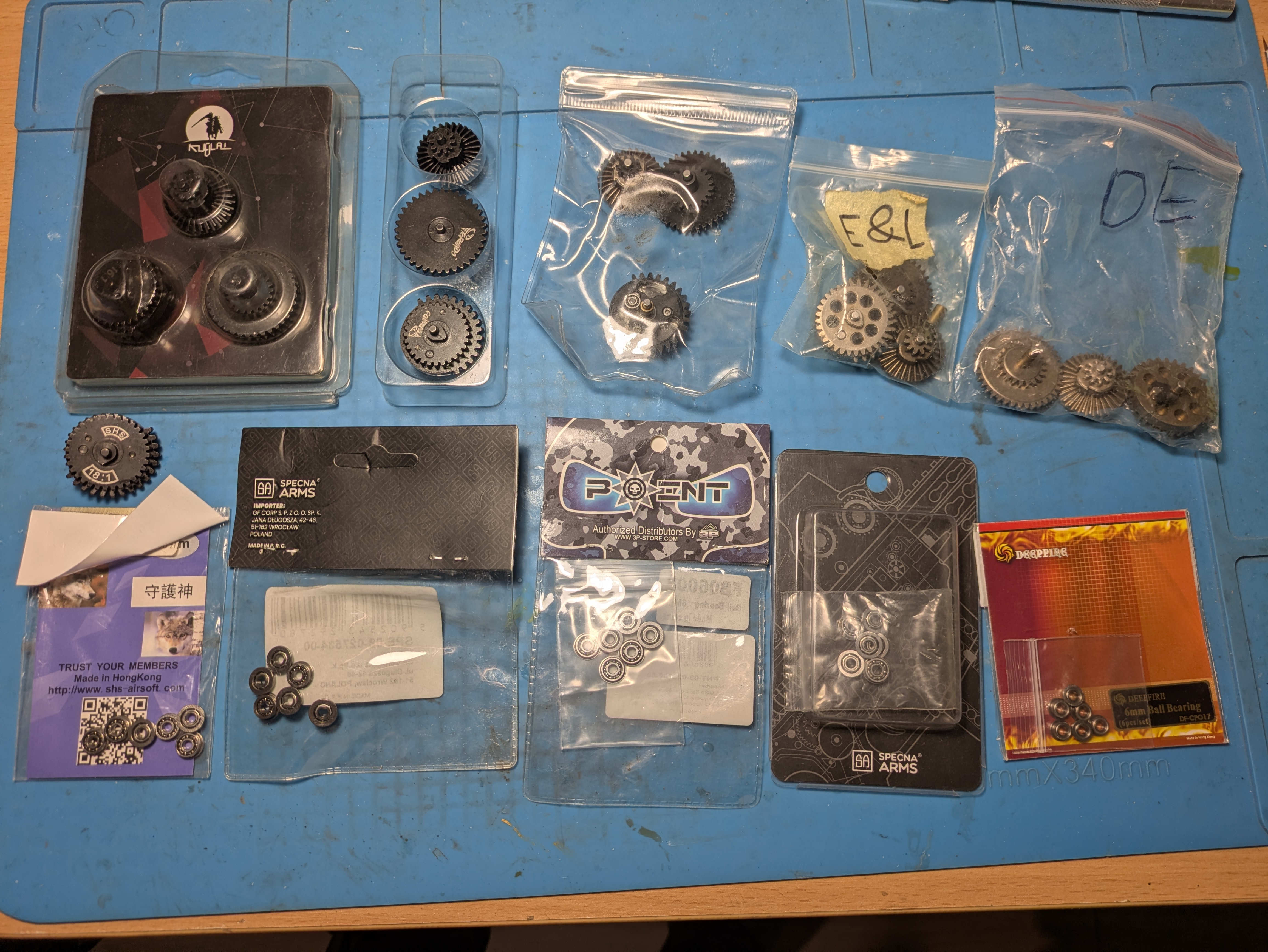 Dysza gumka hop up silnik głowica cylinder zębatki łożyska lufa gearbox