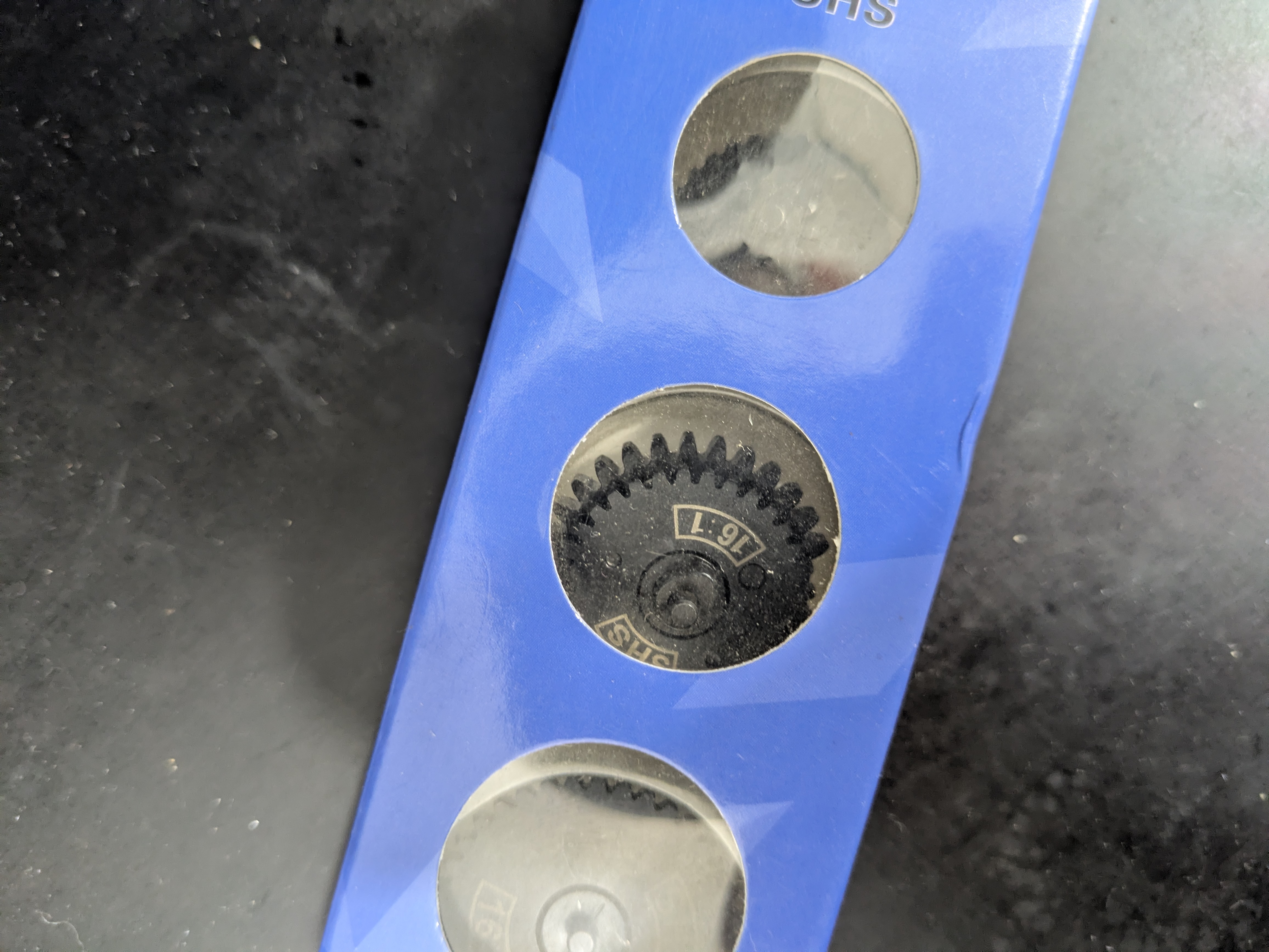 Zębatki Komplet stalowych kół zębatych SHS 16:1