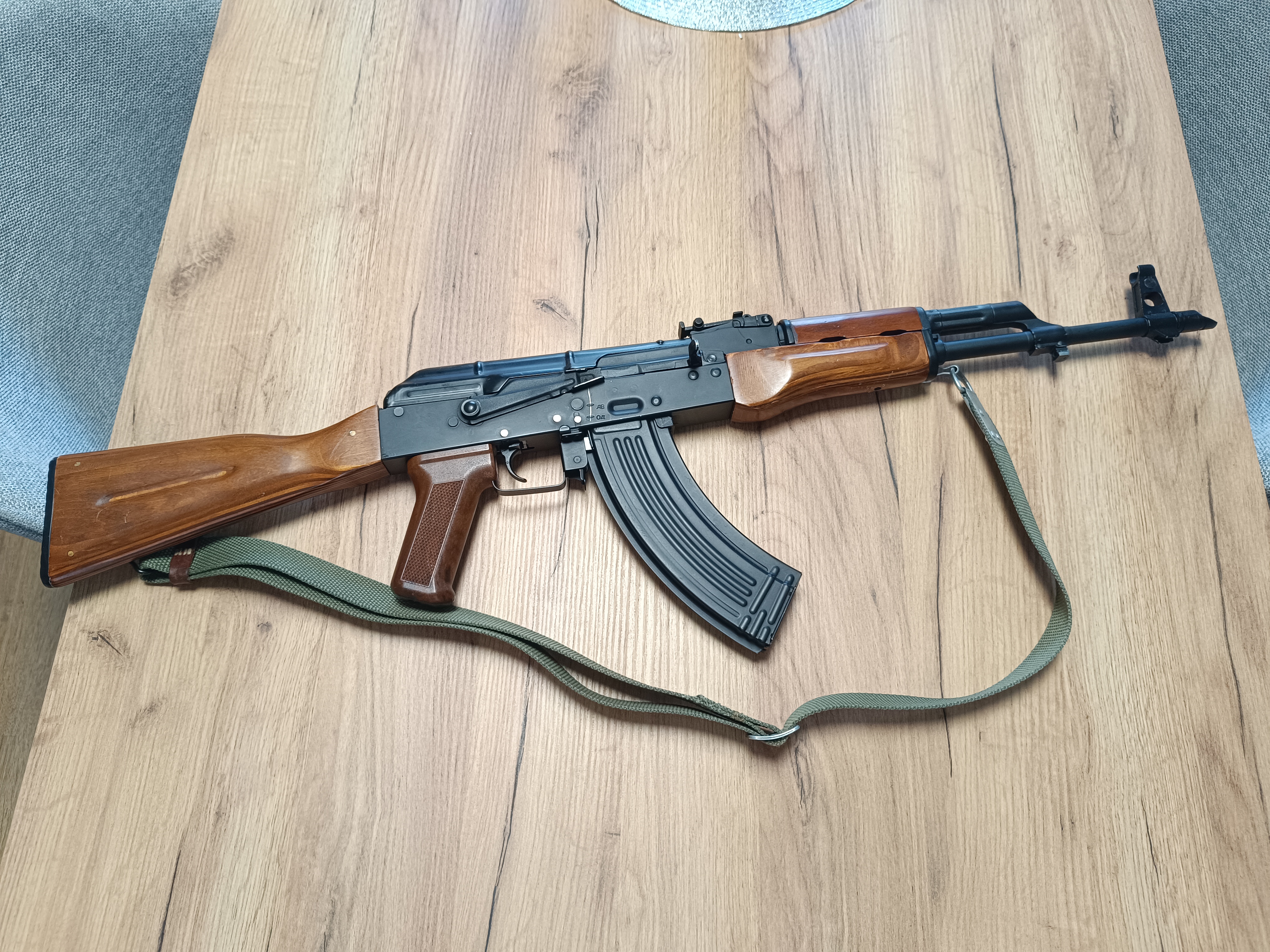 Karabin ASG - AKM Metal i drewno 440 FPS