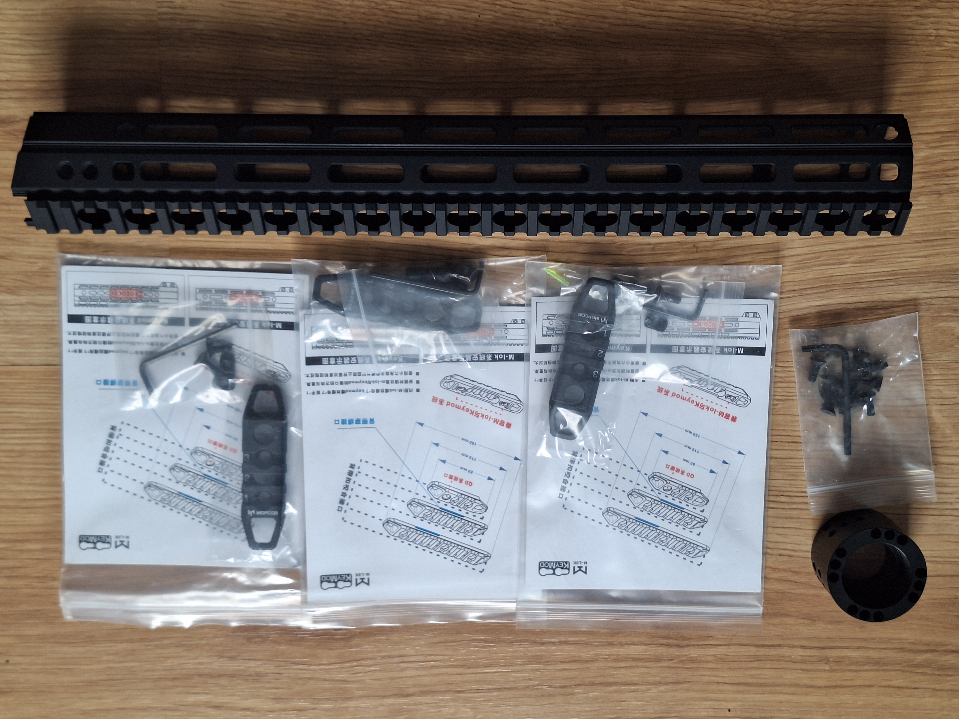 [S] SKW Front Mlok 15" A46 nowy + 3 szyny z QD 3 slotowe nowe