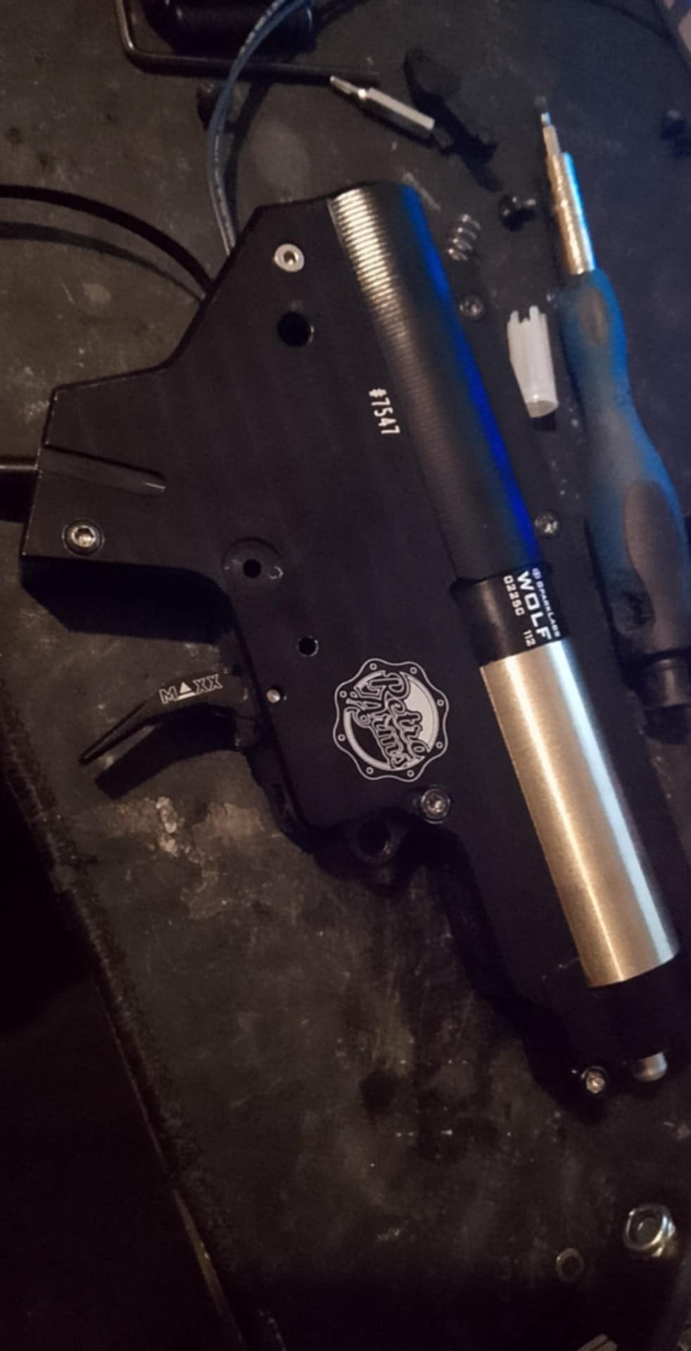 Szkielet retro arms cnc hpa