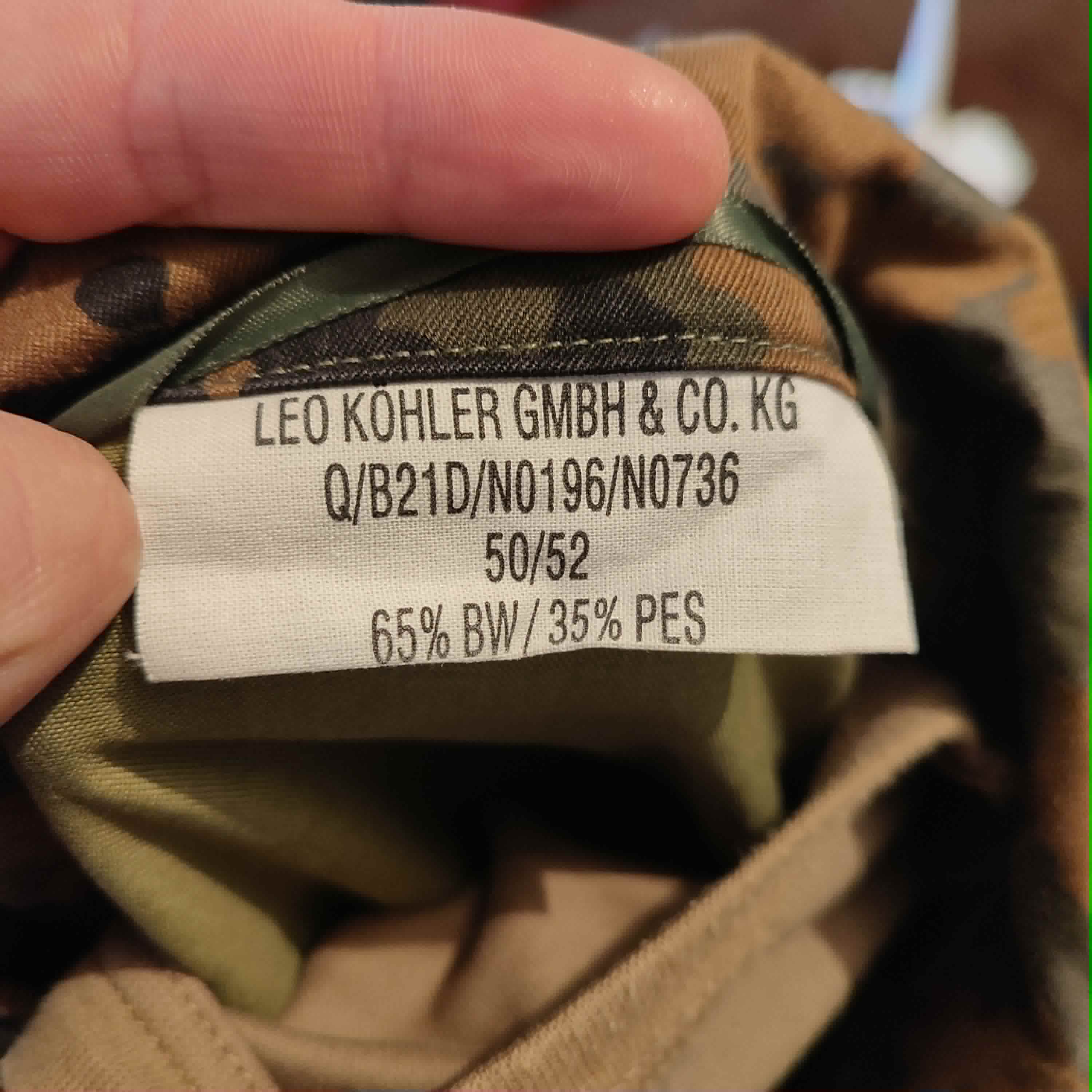 Komplet KSK Leo Kohler i TacGear Flecktarn