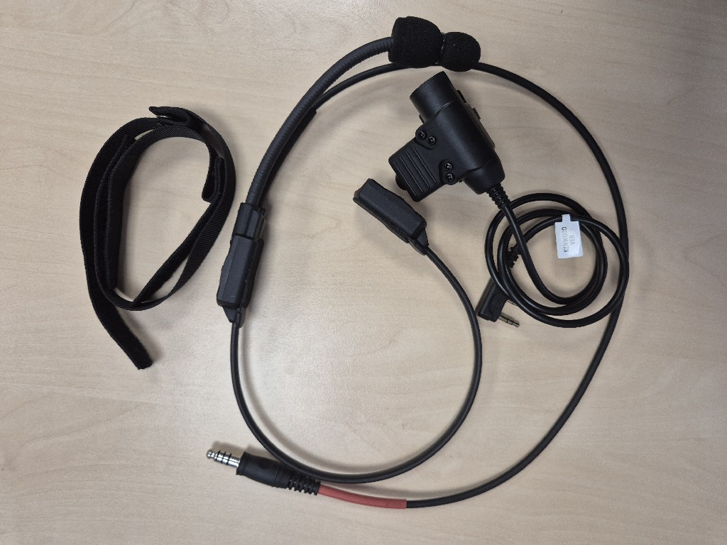 Taktyczny Zestaw Słuchawkowy WADSN MH180-V + PTT Wtyczka Kenwood U94