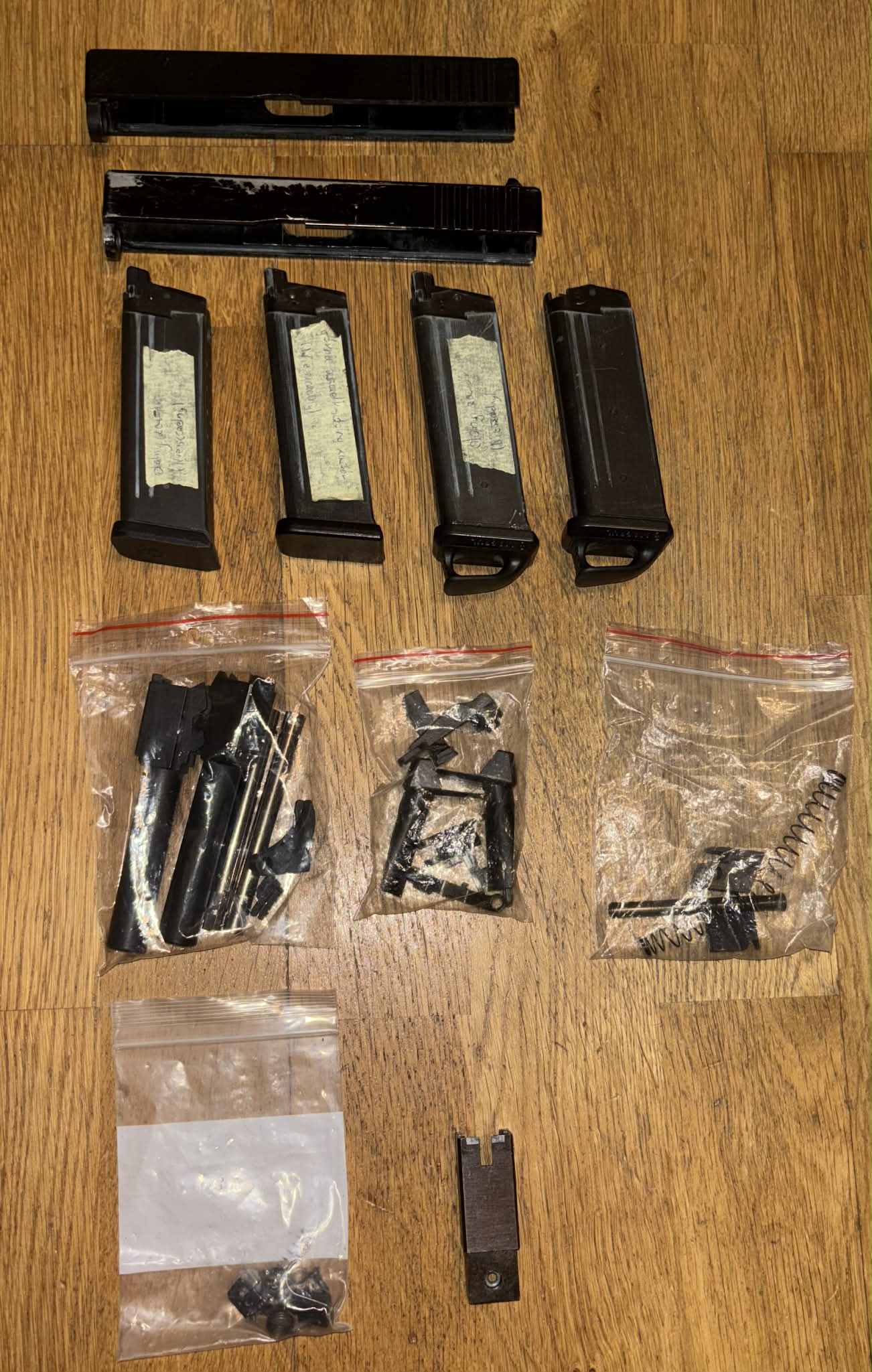 Części do Glocków 19 firmy Asg (Cena za wszystko)