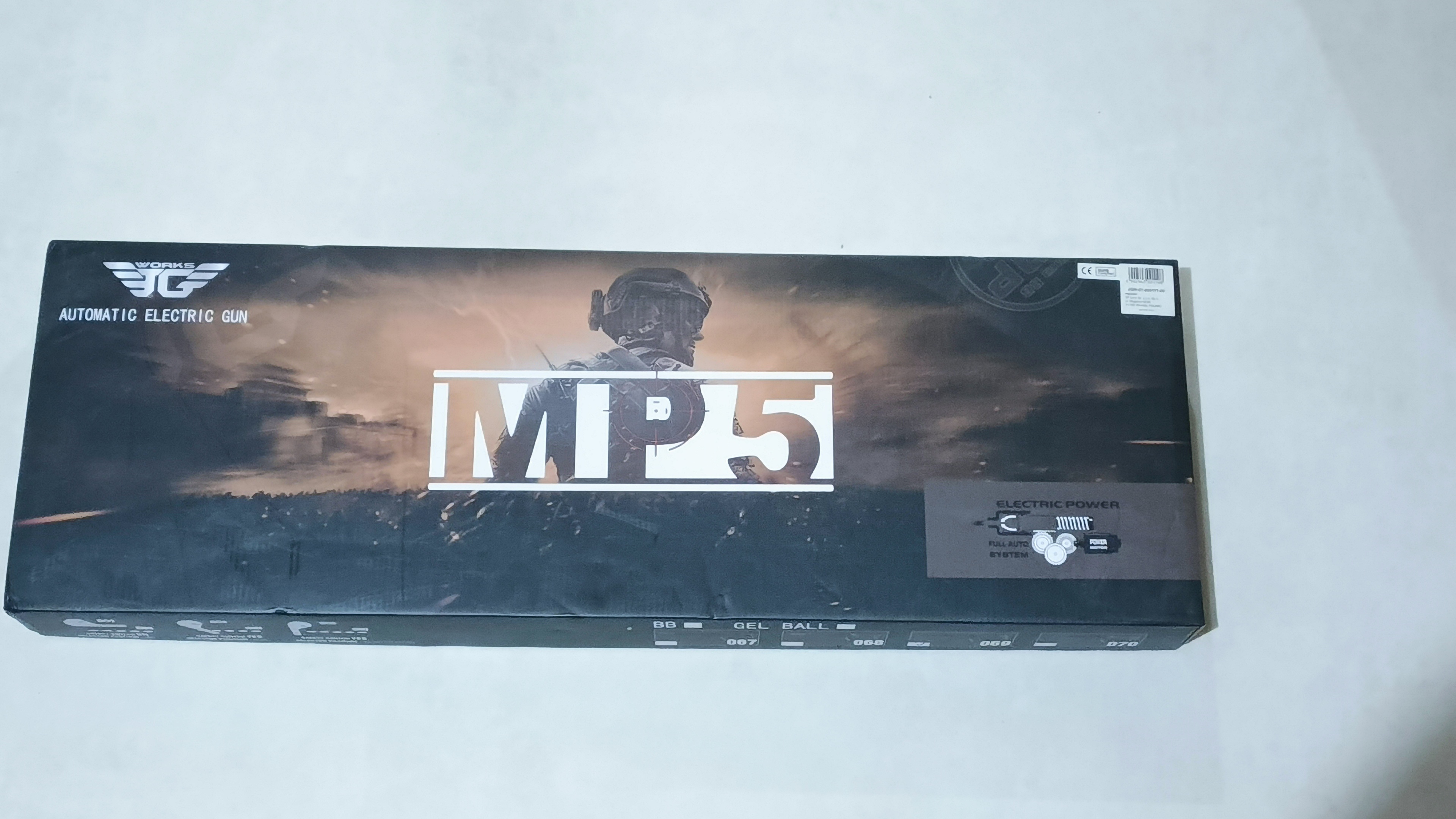 JG Works MP5A5 metal+ABS, magazynek, bateria, ładowarka.