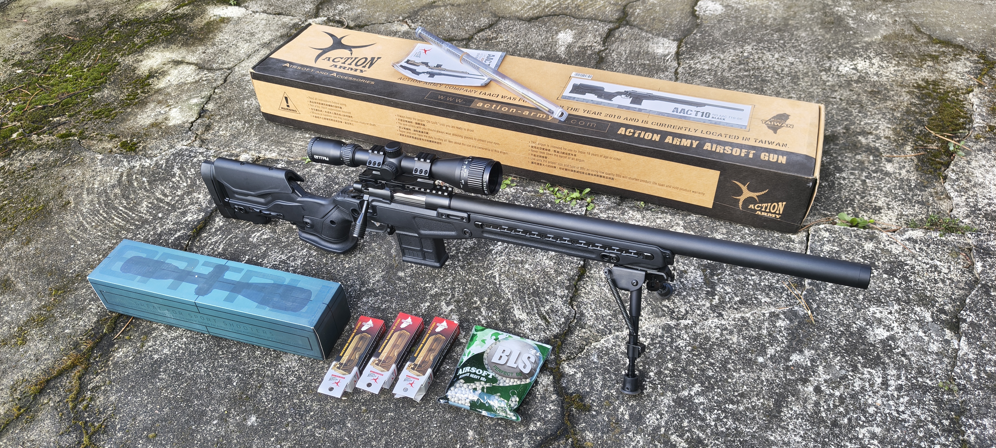 Action Army AAC T10-S by Dexter, NOWA, zestaw, system VSR