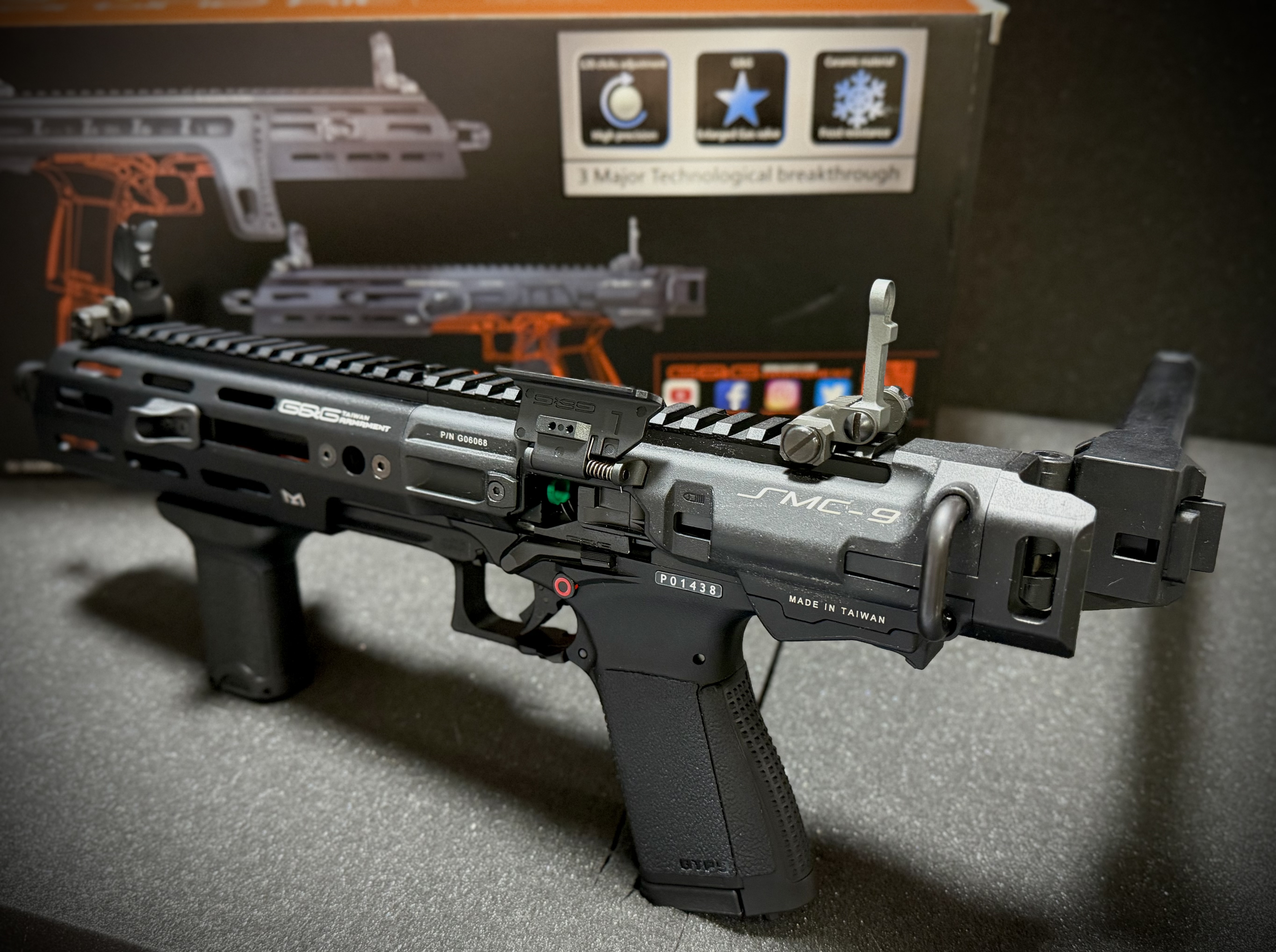 G&G GTP9-MS + konwersja SMC-9 Carbine Kit